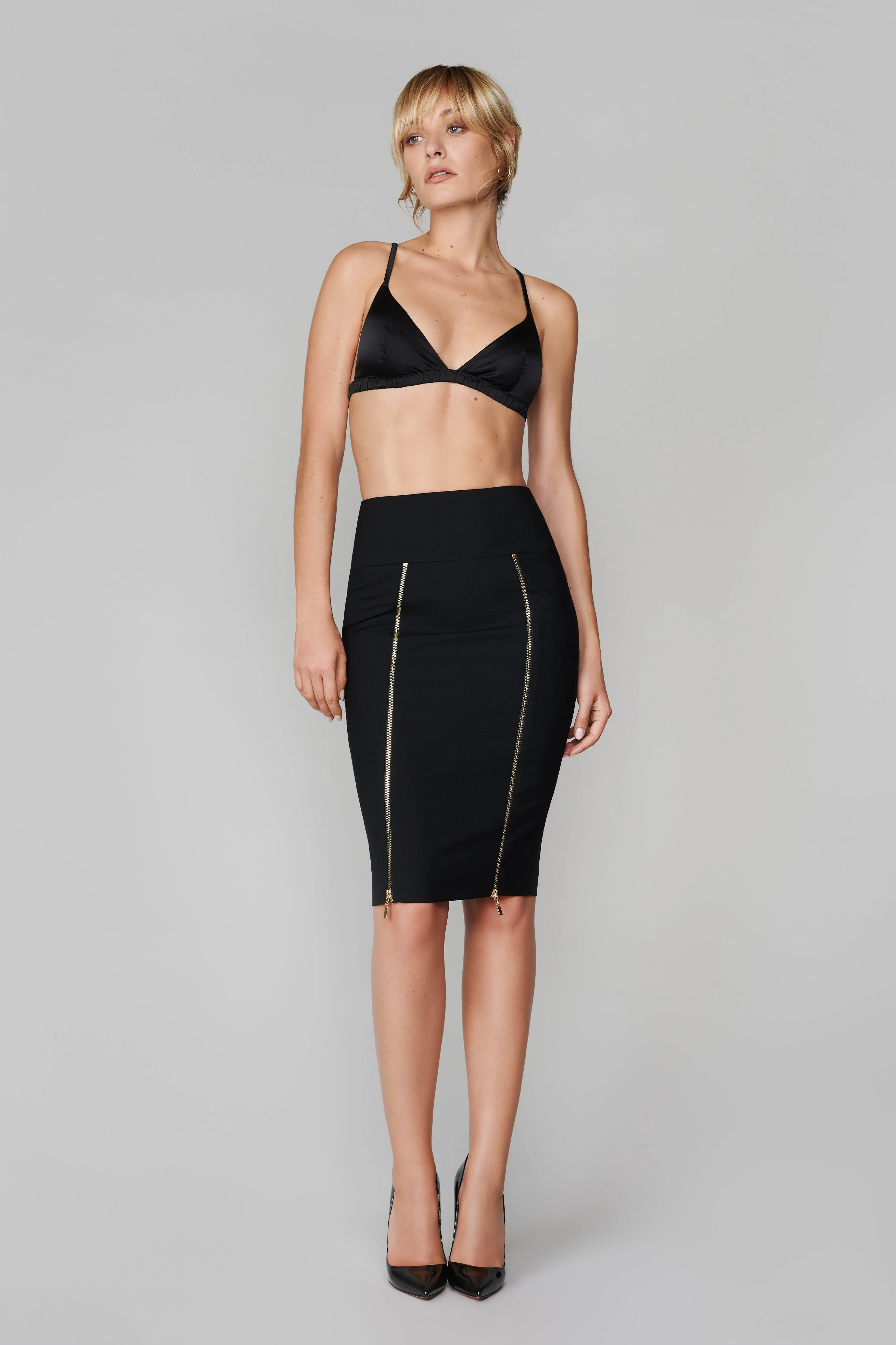 007 Zip skirt - Le Vestiaire | Black - Image 7