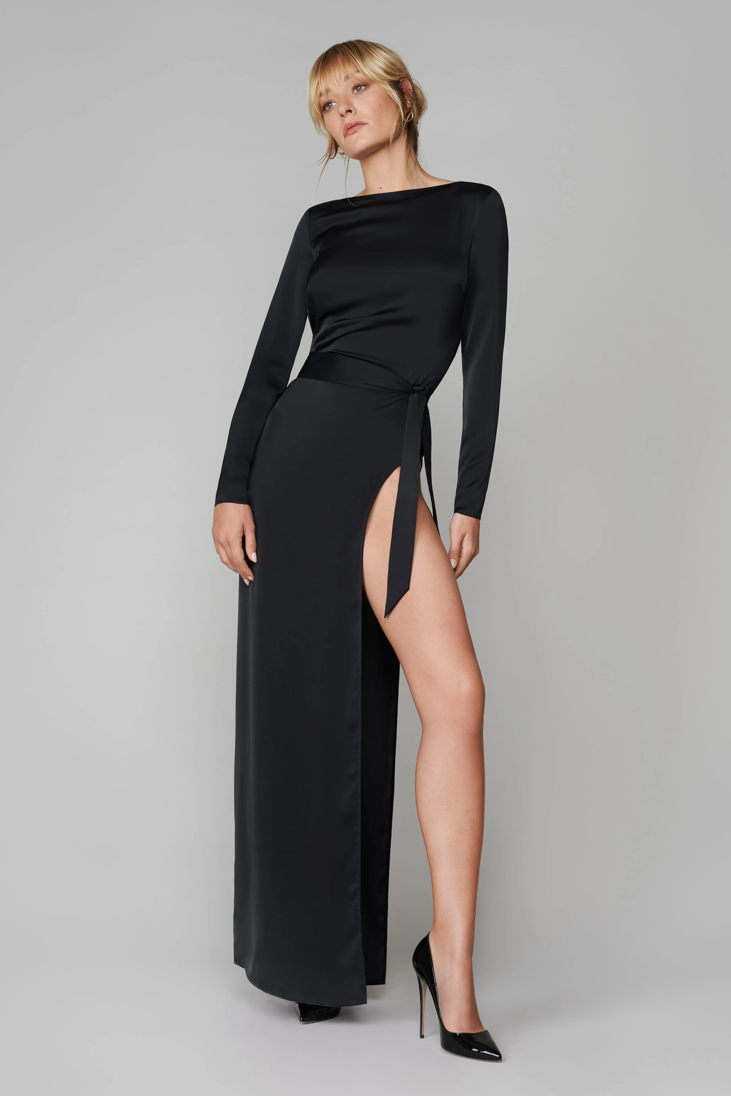 024 Open dress - Le Vestiaire | Black - Image 2