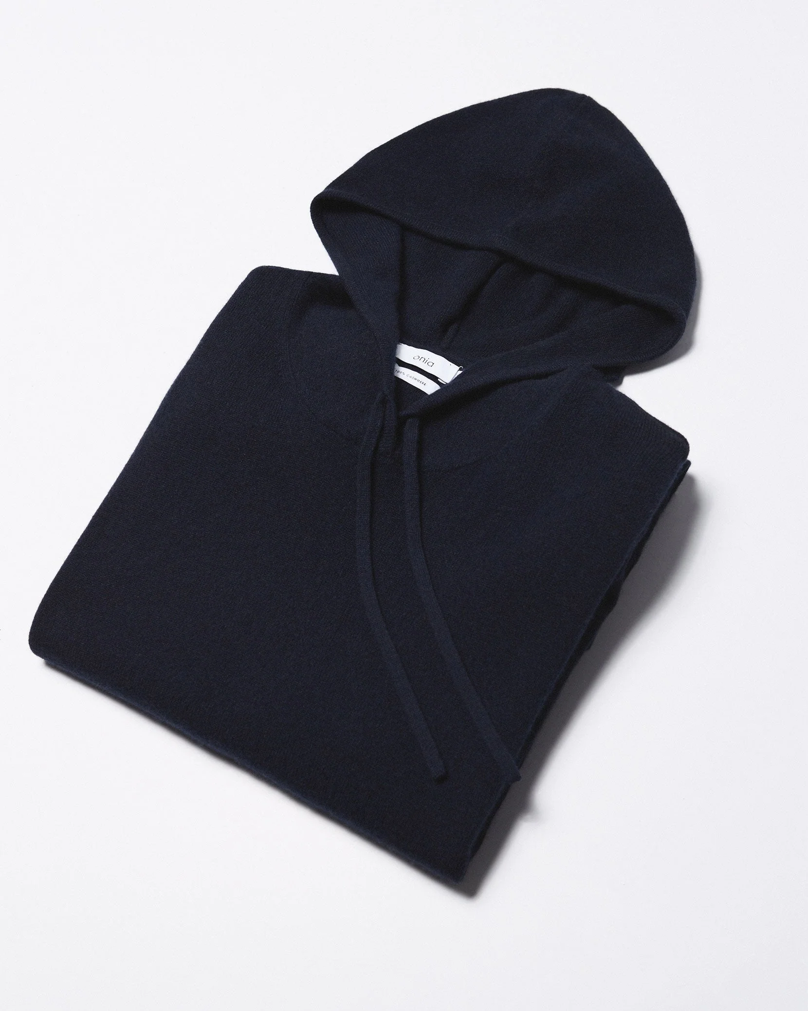 Mens | 100% Cashmere Hooded Pullover | Light-Heather-Grey - Image 12