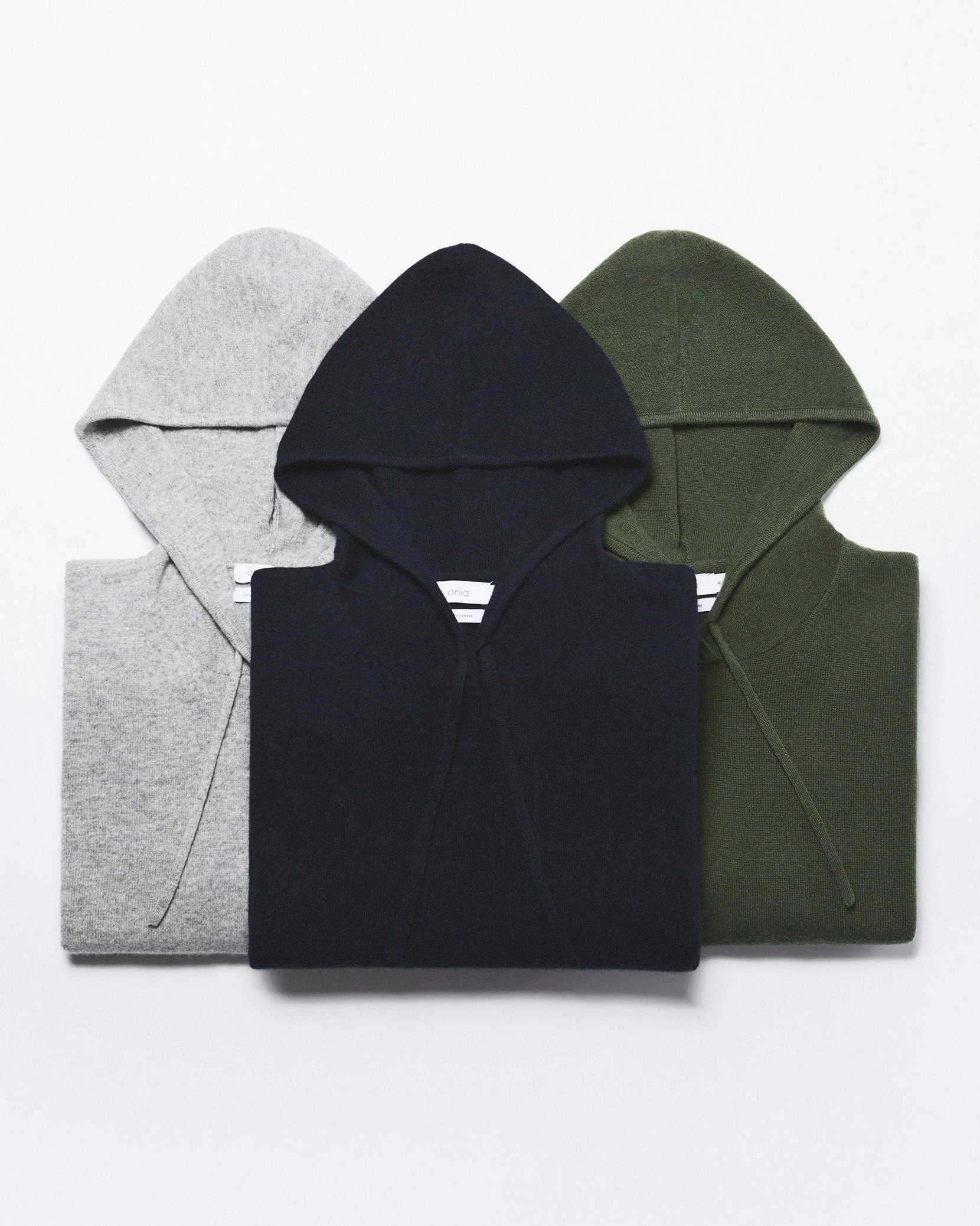 Mens | 100% Cashmere Hooded Pullover | Light-Heather-Grey - Image 15