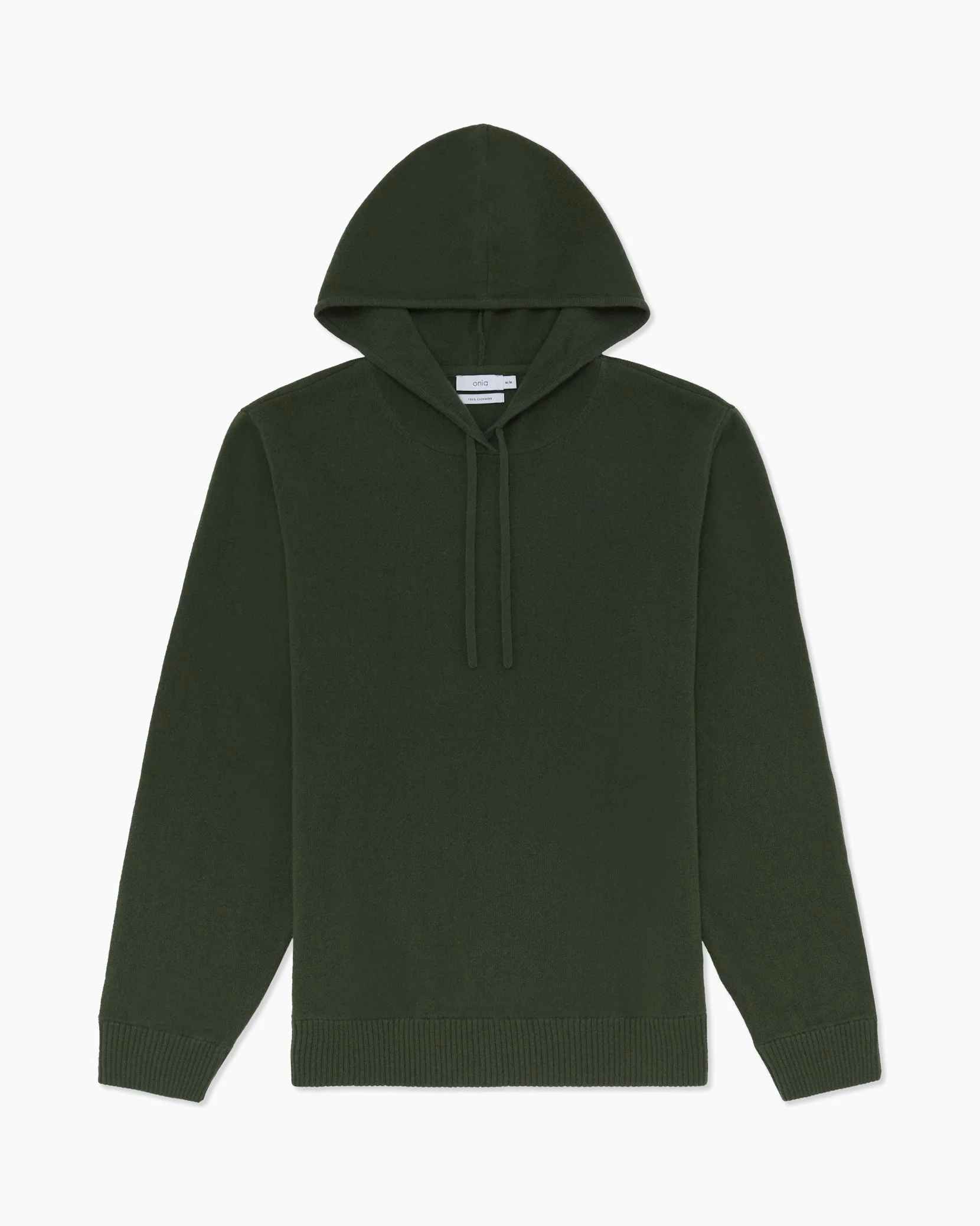 Mens | 100% Cashmere Hooded Pullover | Light-Heather-Grey - Image 6