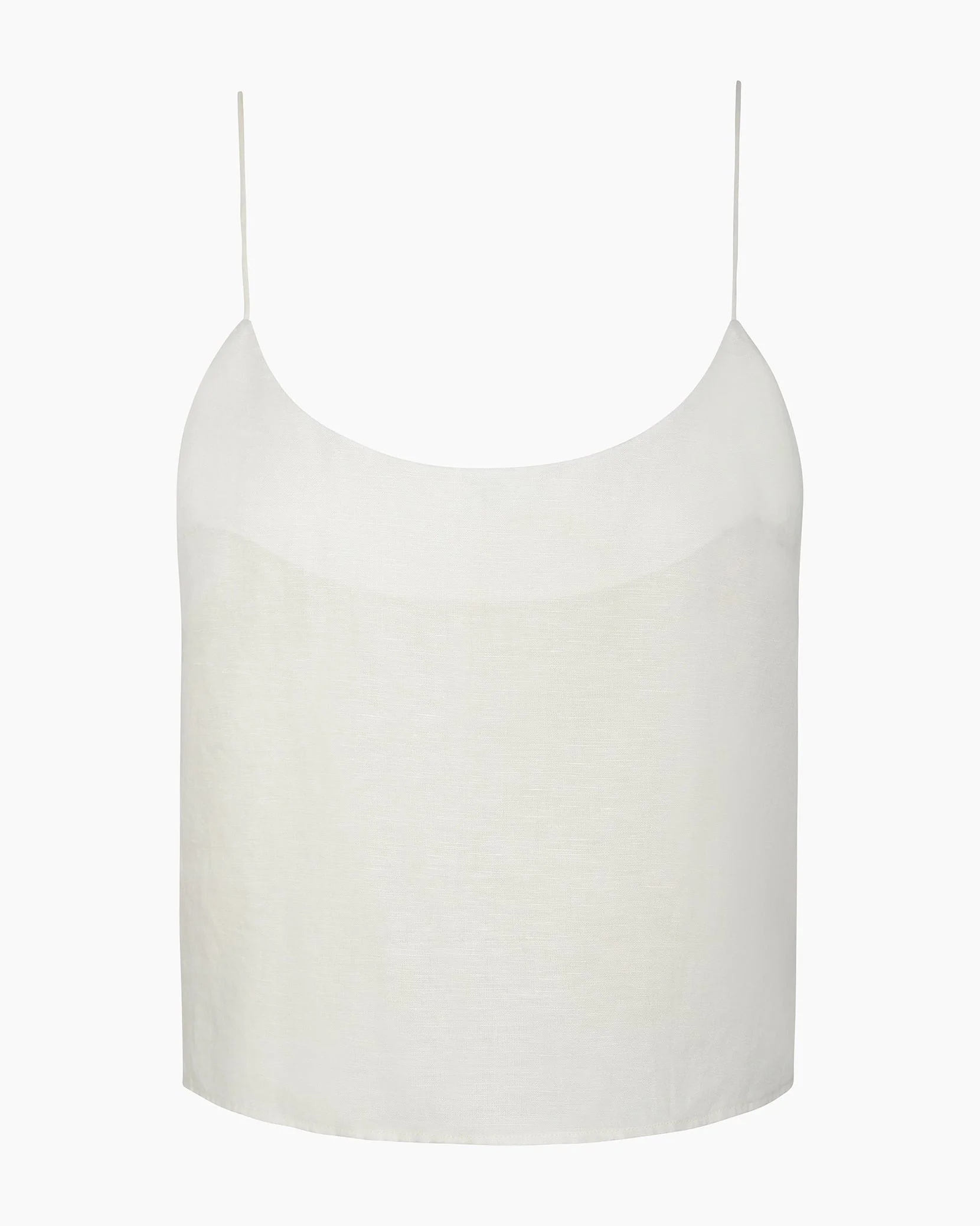 Womens | Air Linen Cami Top | Natural - Image 3