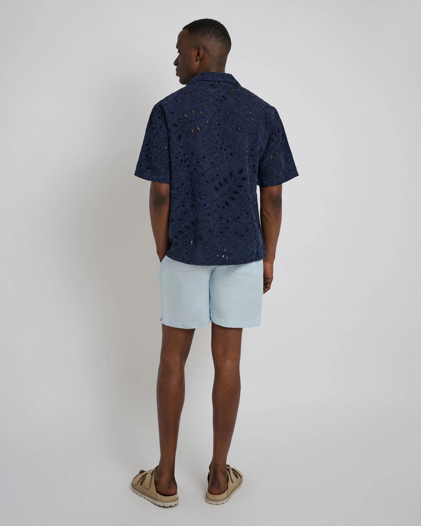 Mens | Air Linen 6" Pull-on Short | Ballad Blue - Image 5