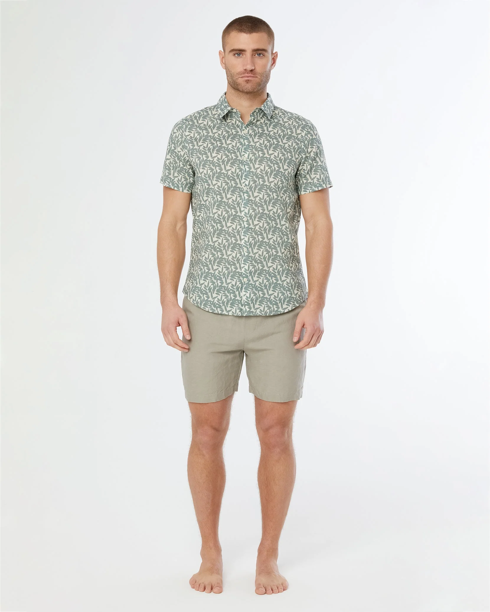 Mens | AIR LINEN PULL-ON SHORT 6” | Cashew - Image 2
