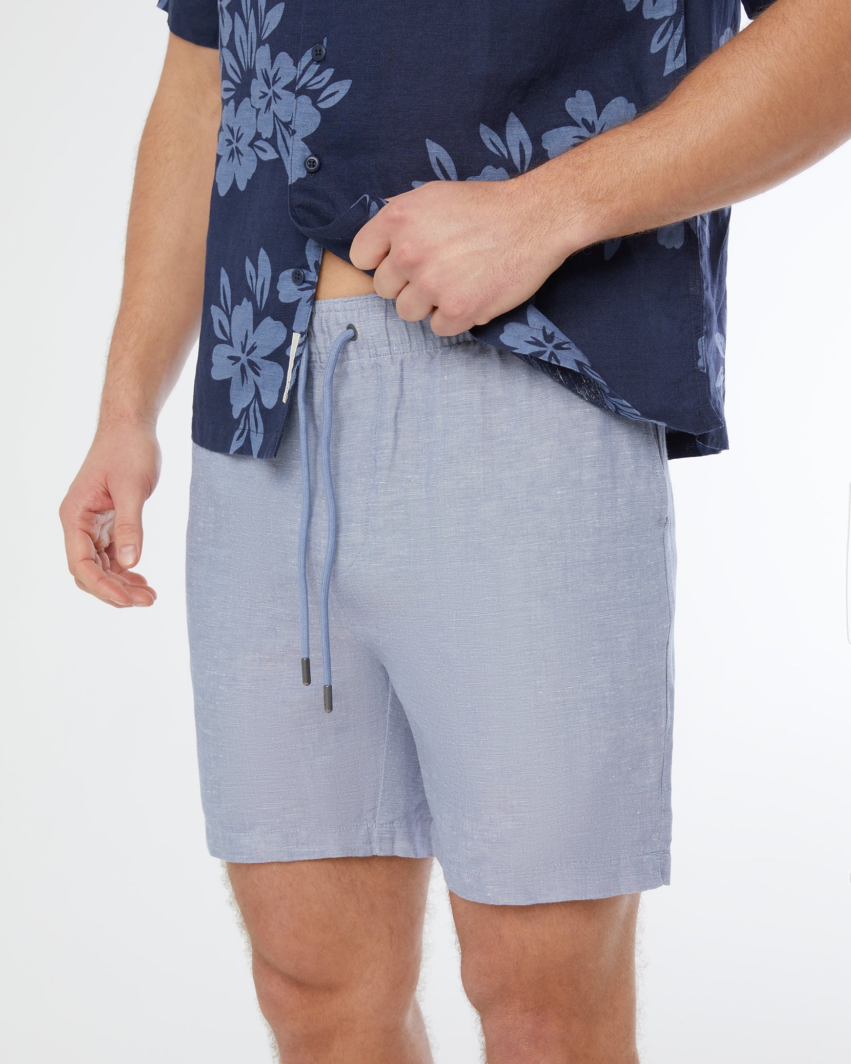 Mens | Air Linen 6" Pull-on Short | Stonewash - Image 3