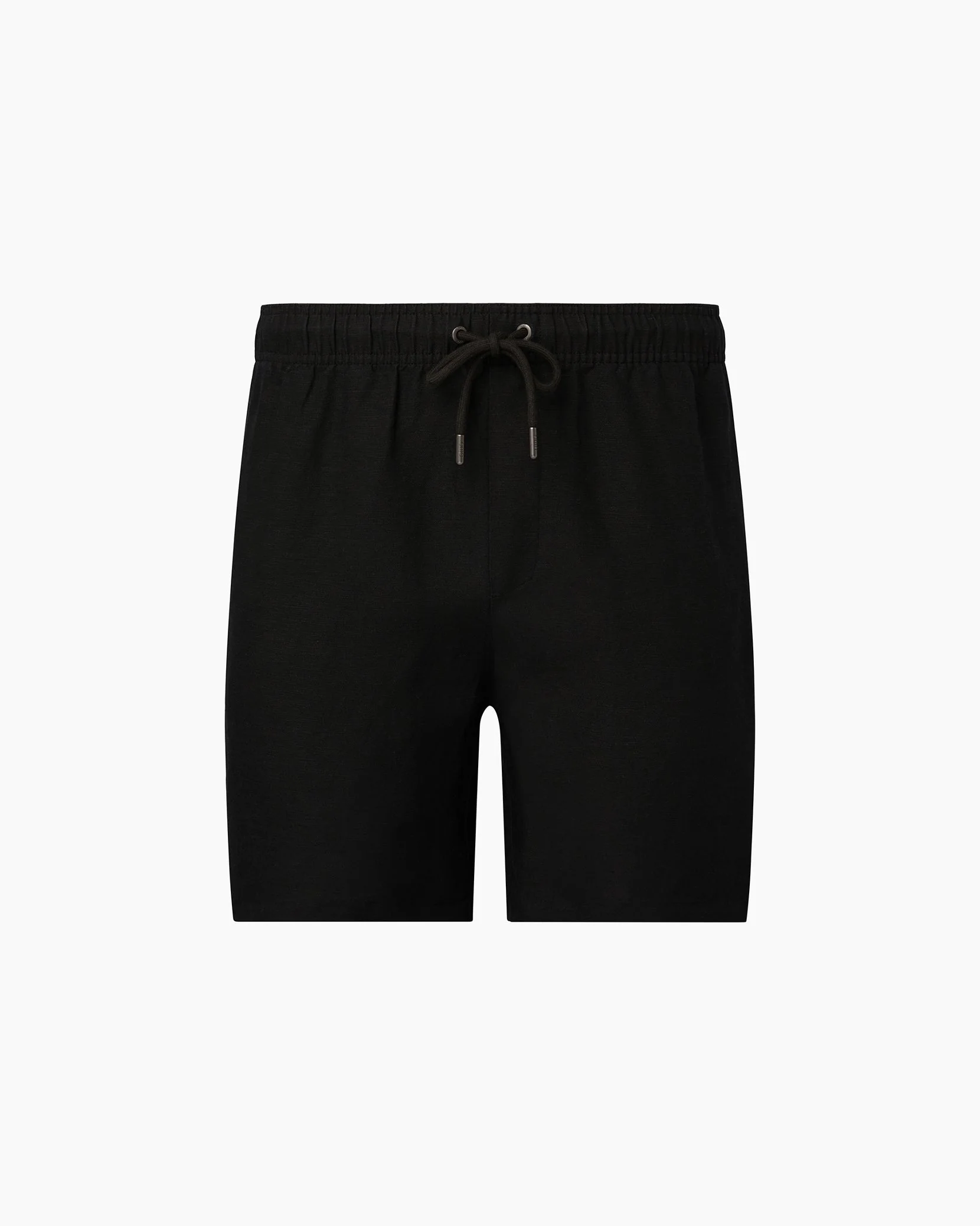 Mens | AIR LINEN PULL-ON SHORT 6” | Black - Image 2