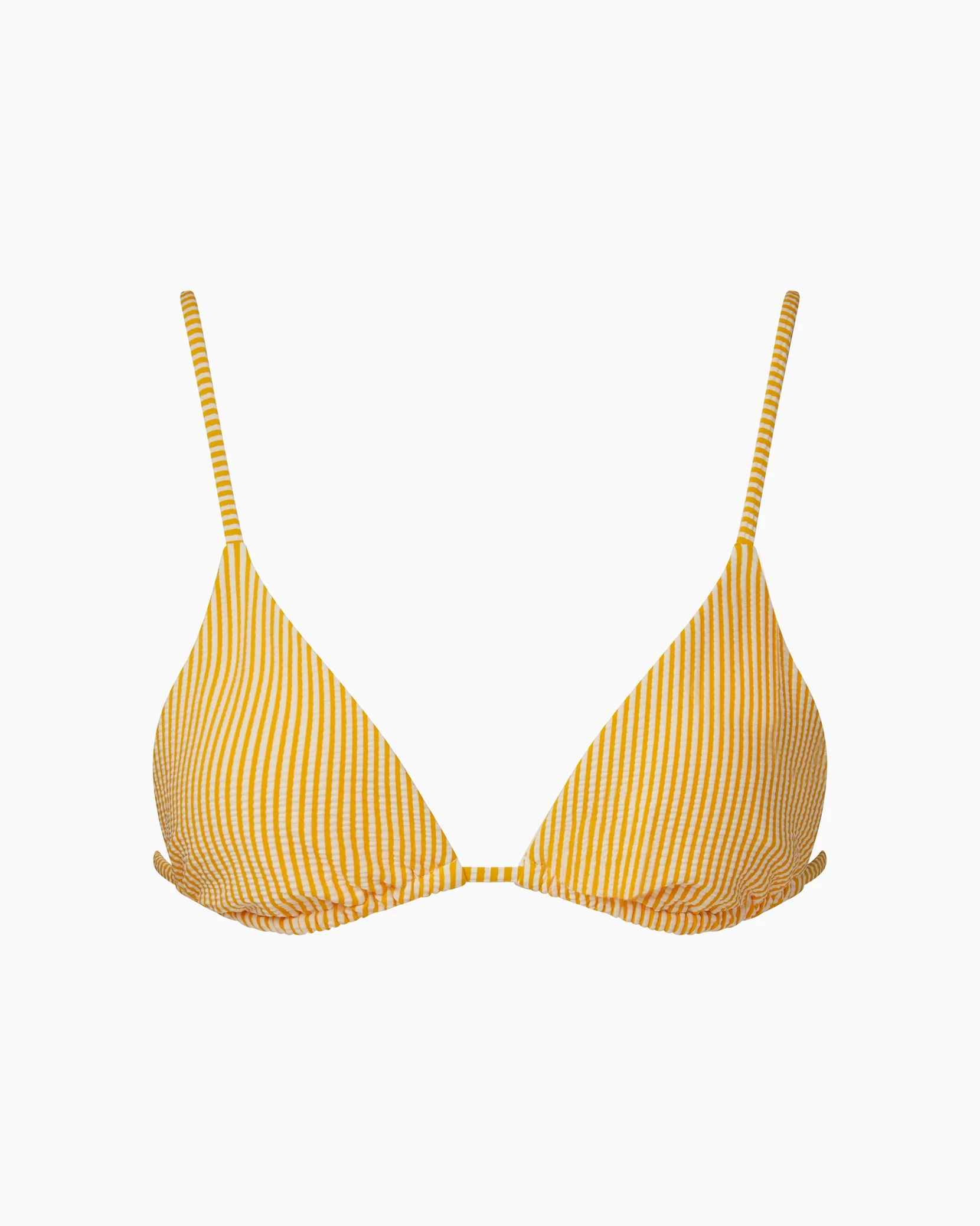 Womens | Alexa Bikini Top | Citrus/White - Image 2