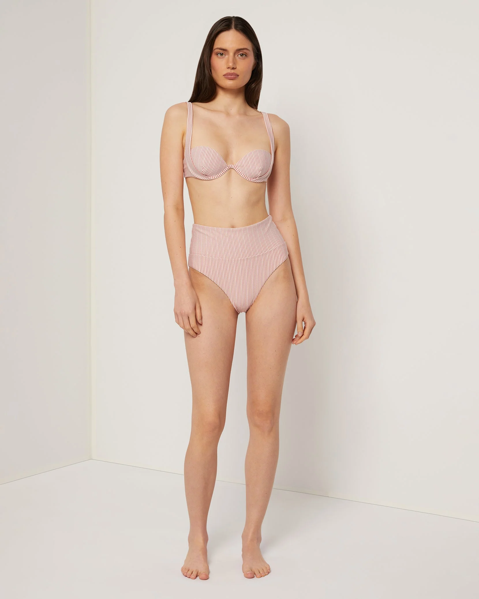 Womens | Annalise Bikini Top | Rosette/White - Image 3