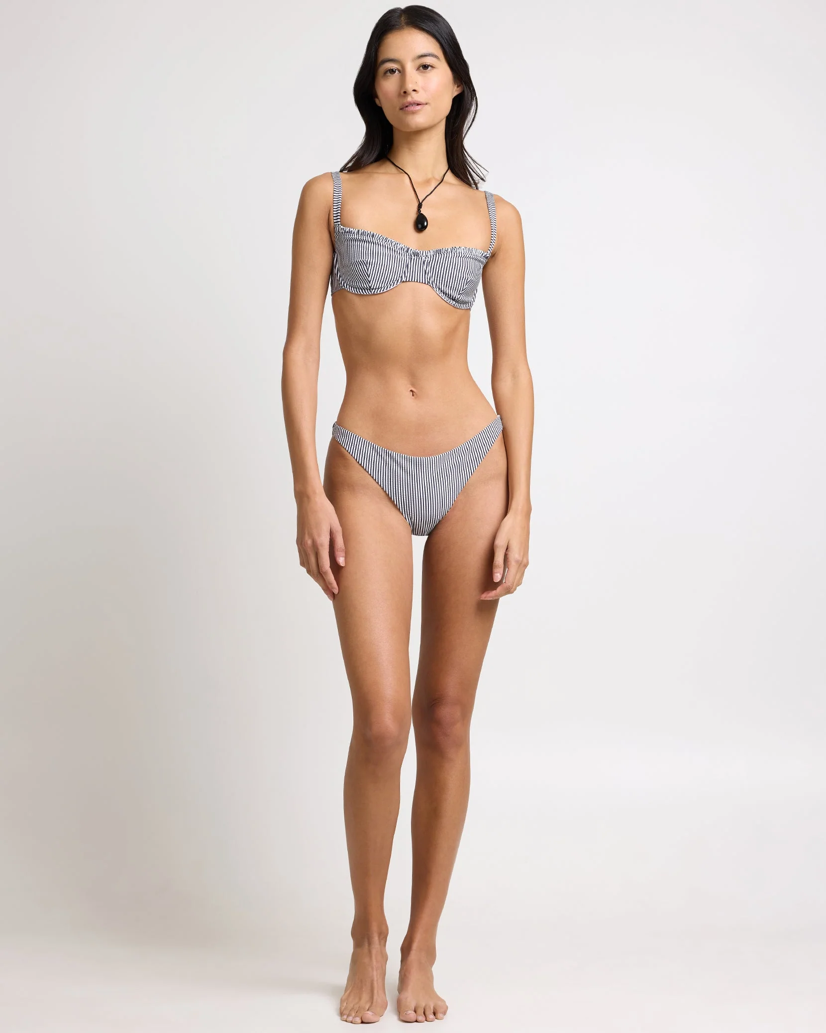 Womens | Ashley Bikini Bottom | Noir Navy/White - Image 3