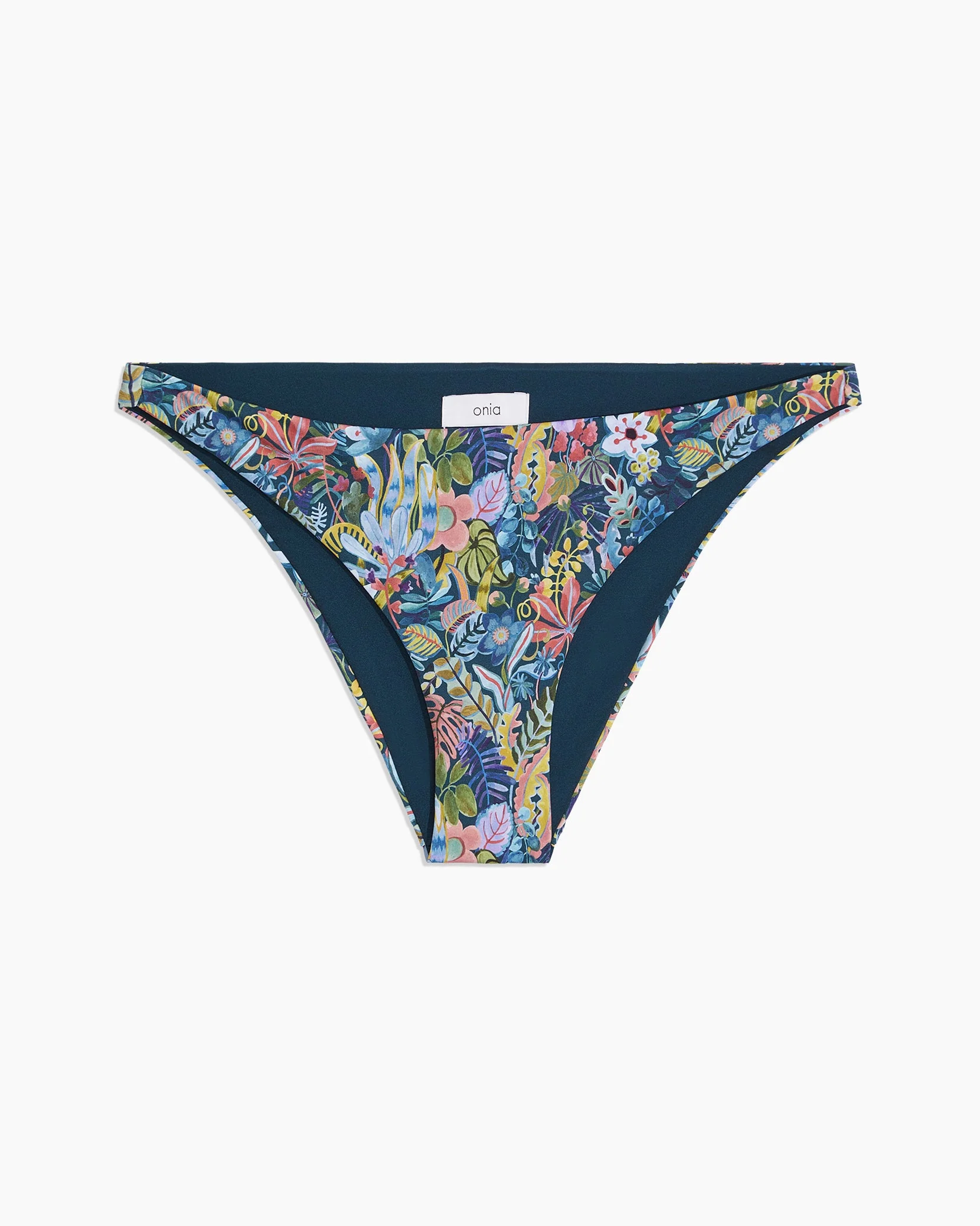 Womens | Ashley Bikini Bottom | Black-Jungle-Forest - Image 2