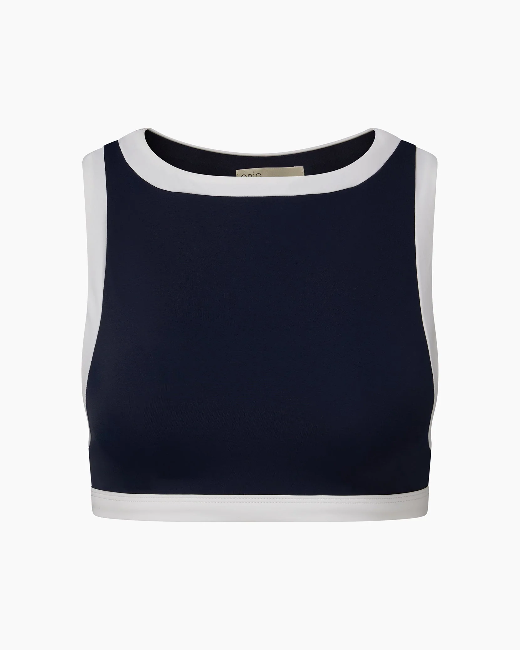 Womens | Blake Bikini Top | Deep Navy/White - Image 2