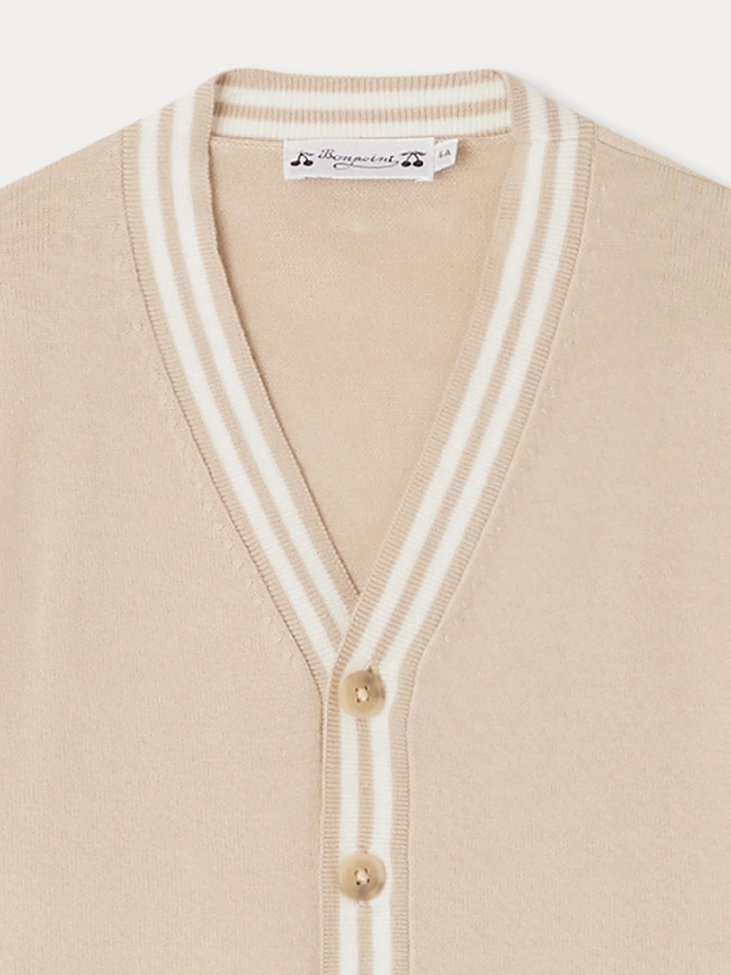 Boy | Corbin Cardigan | Sand Stripes - Image 2