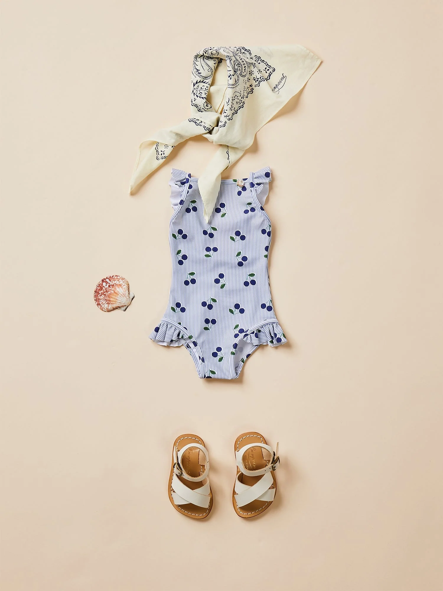 Girl | Cecilia Swimsuit | Printed Royal Blue - Image 2