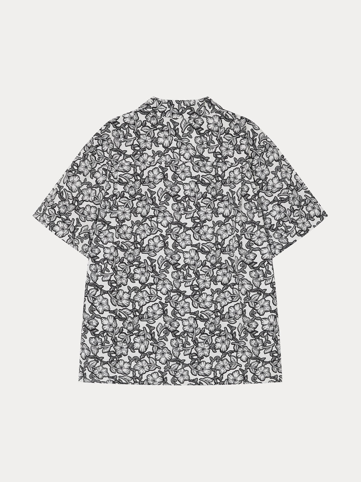 Women | Cannes Shirt | Black Flowers - Image 2