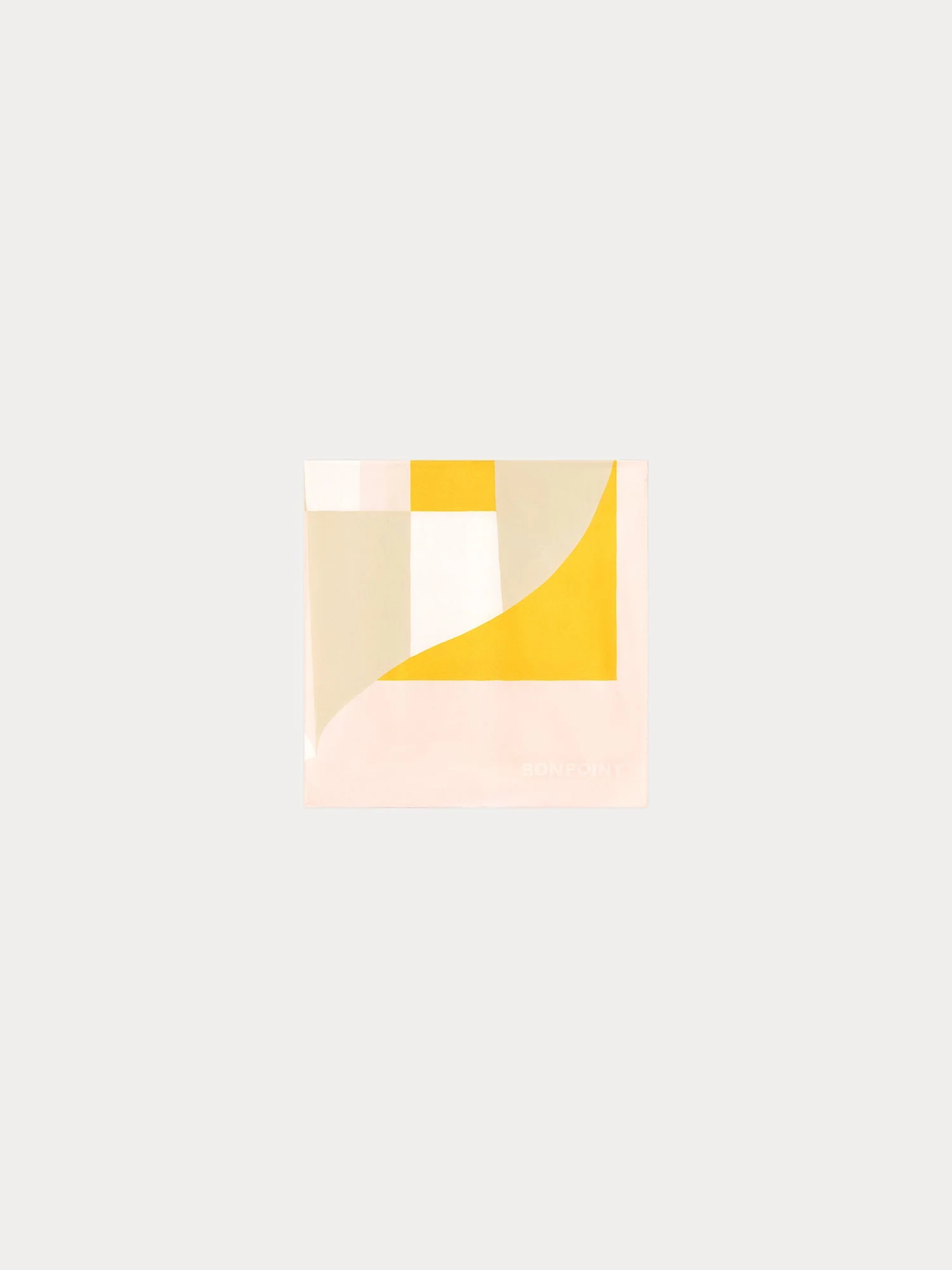 Women | Silk Twill Graphic Scarf | Powder Pink - Image 2