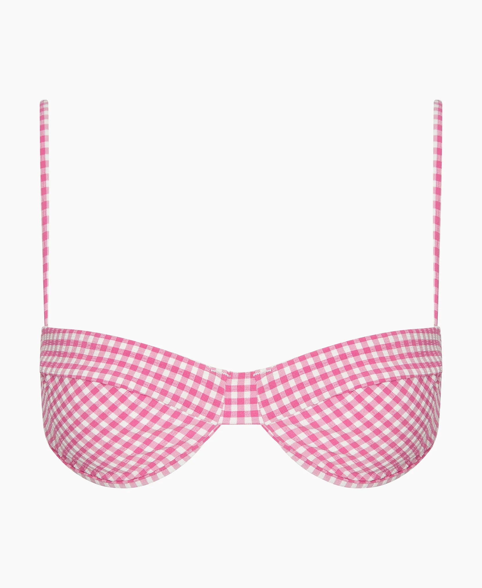 Womens | Brigitte Bikini Top | Gin Fizz/White - Image 2
