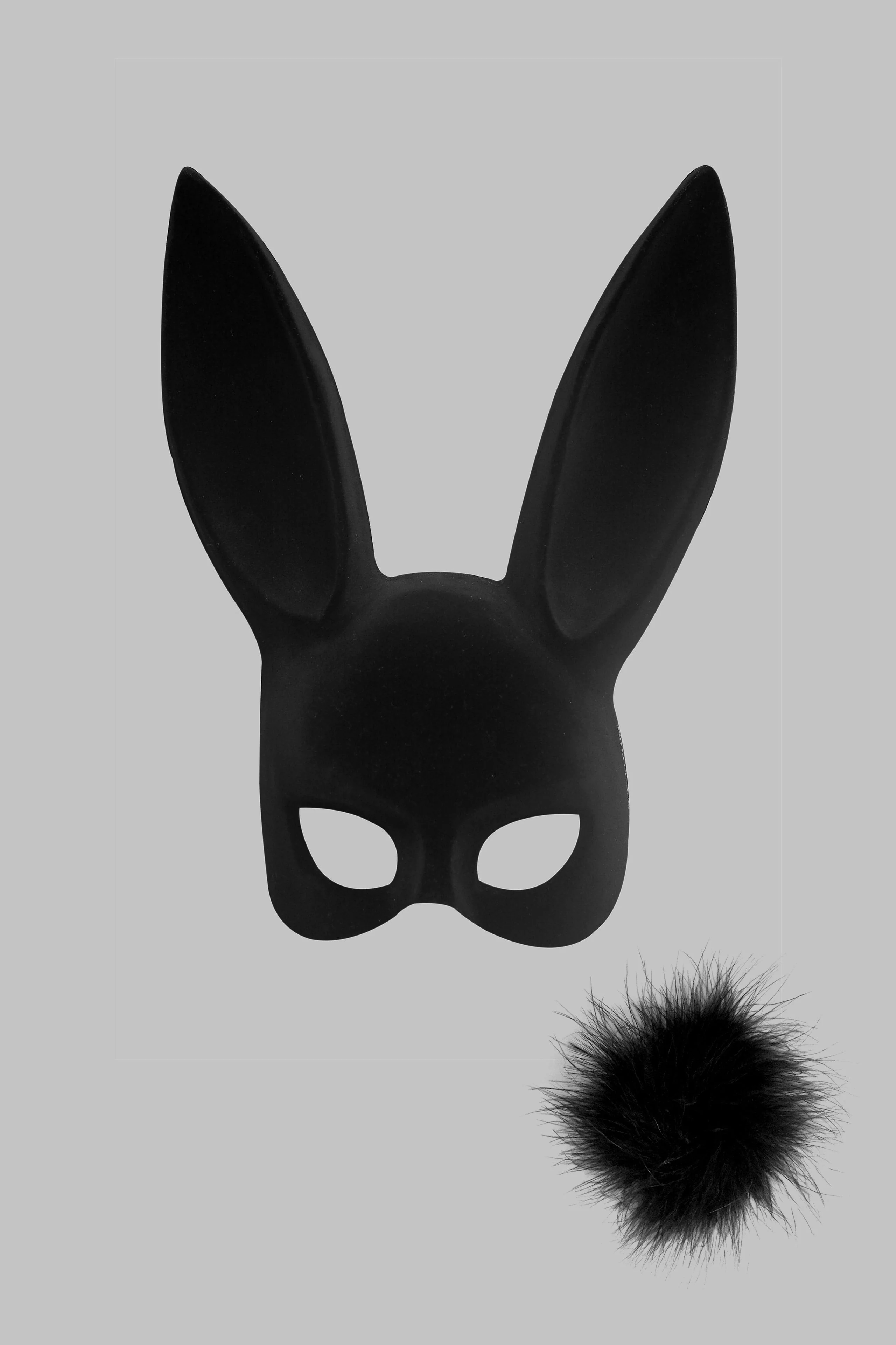 Bunny mask with tail - Les Fétiches | Black - Image 4