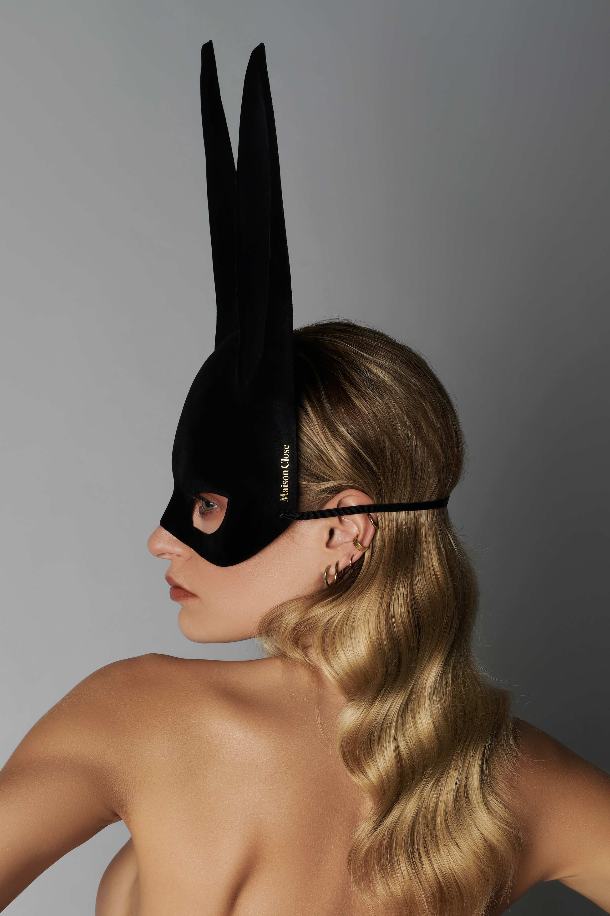 Bunny mask with tail - Les Fétiches | Black - Image 5