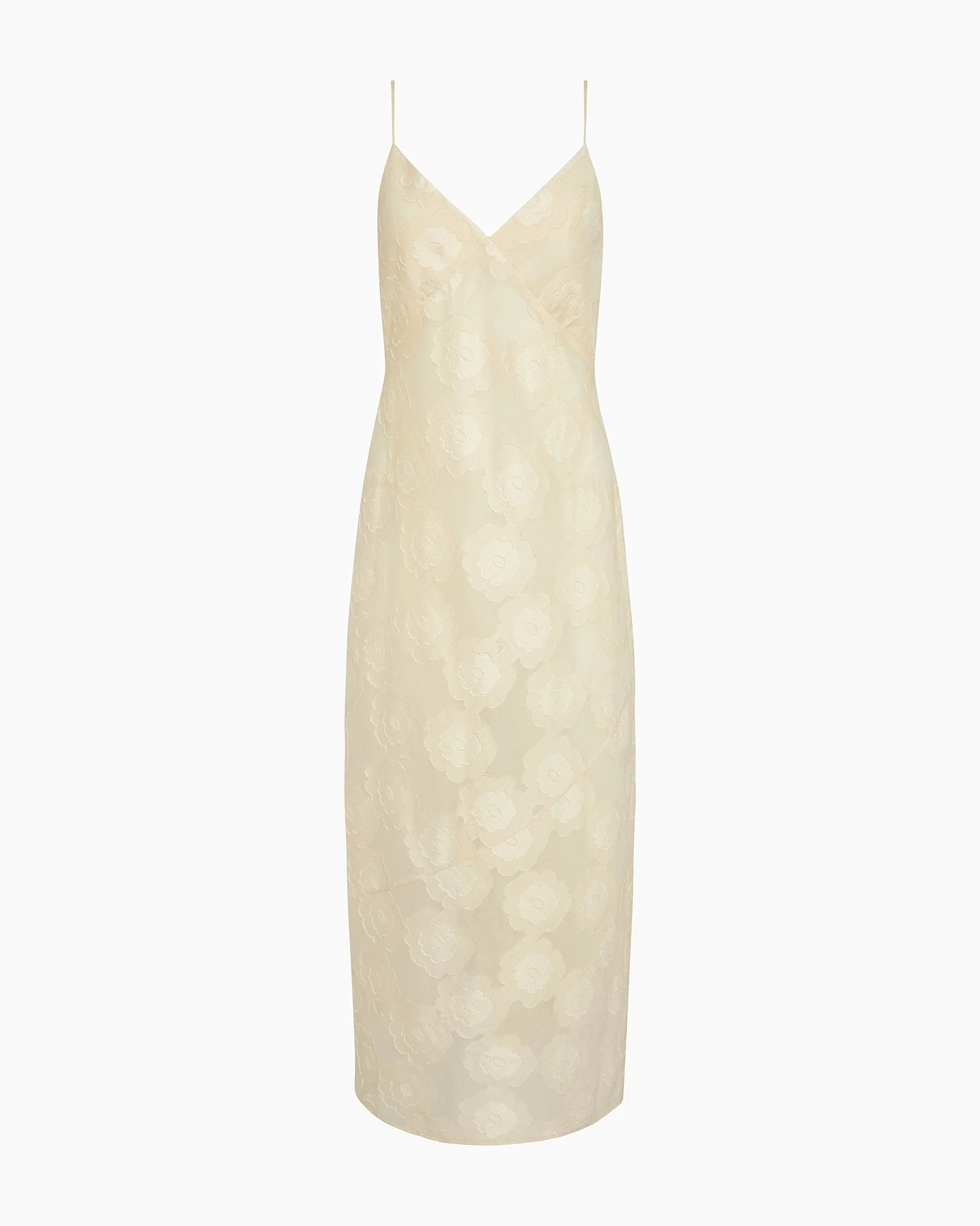 Womens | Burnout Slip Dress | Cream - Image 2