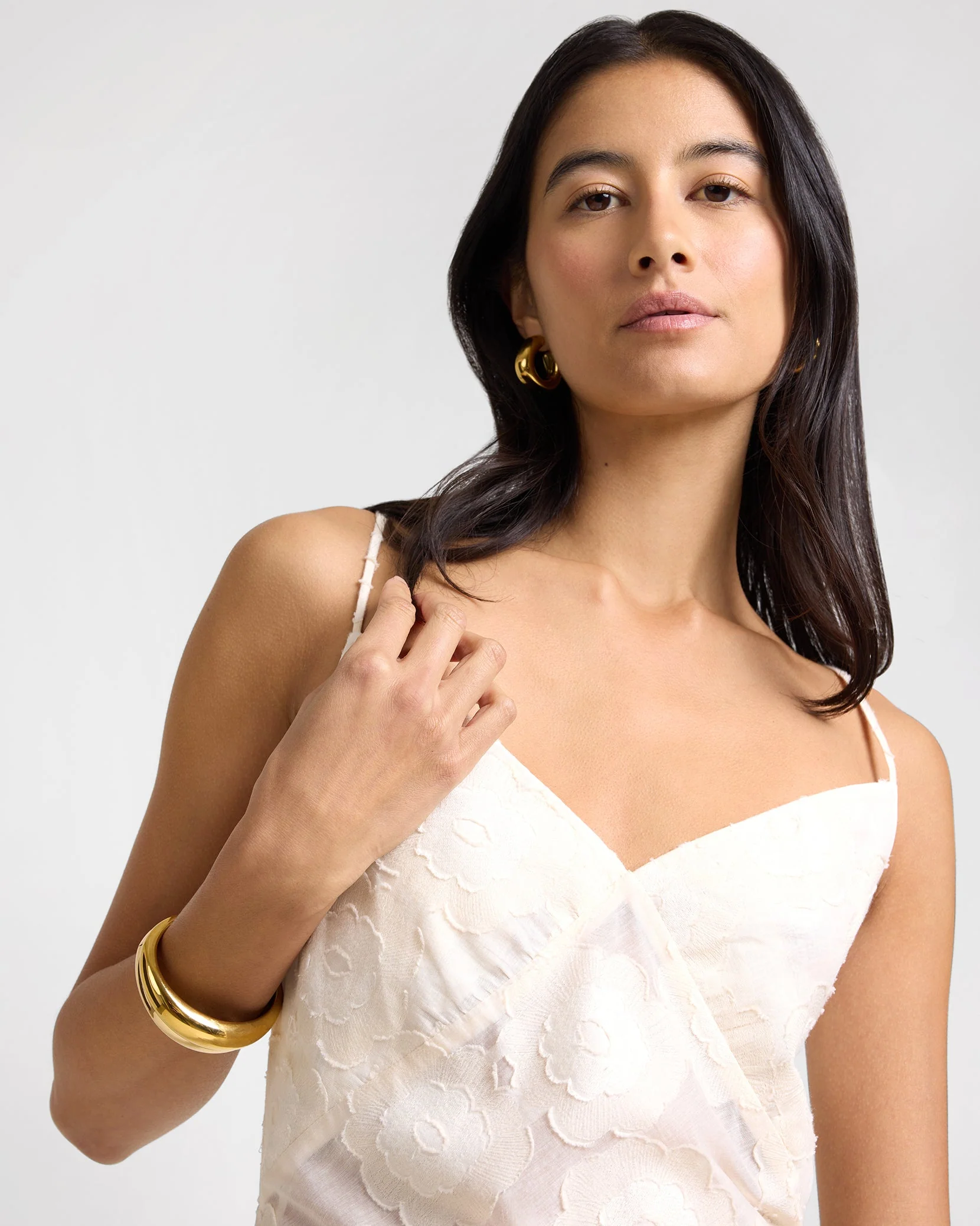 Womens | Burnout Slip Dress | Cream - Image 4