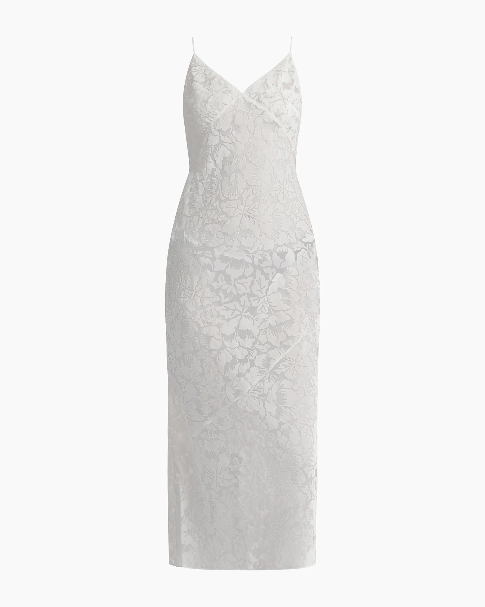 Womens | Burnout Slip Dress | White - Image 2