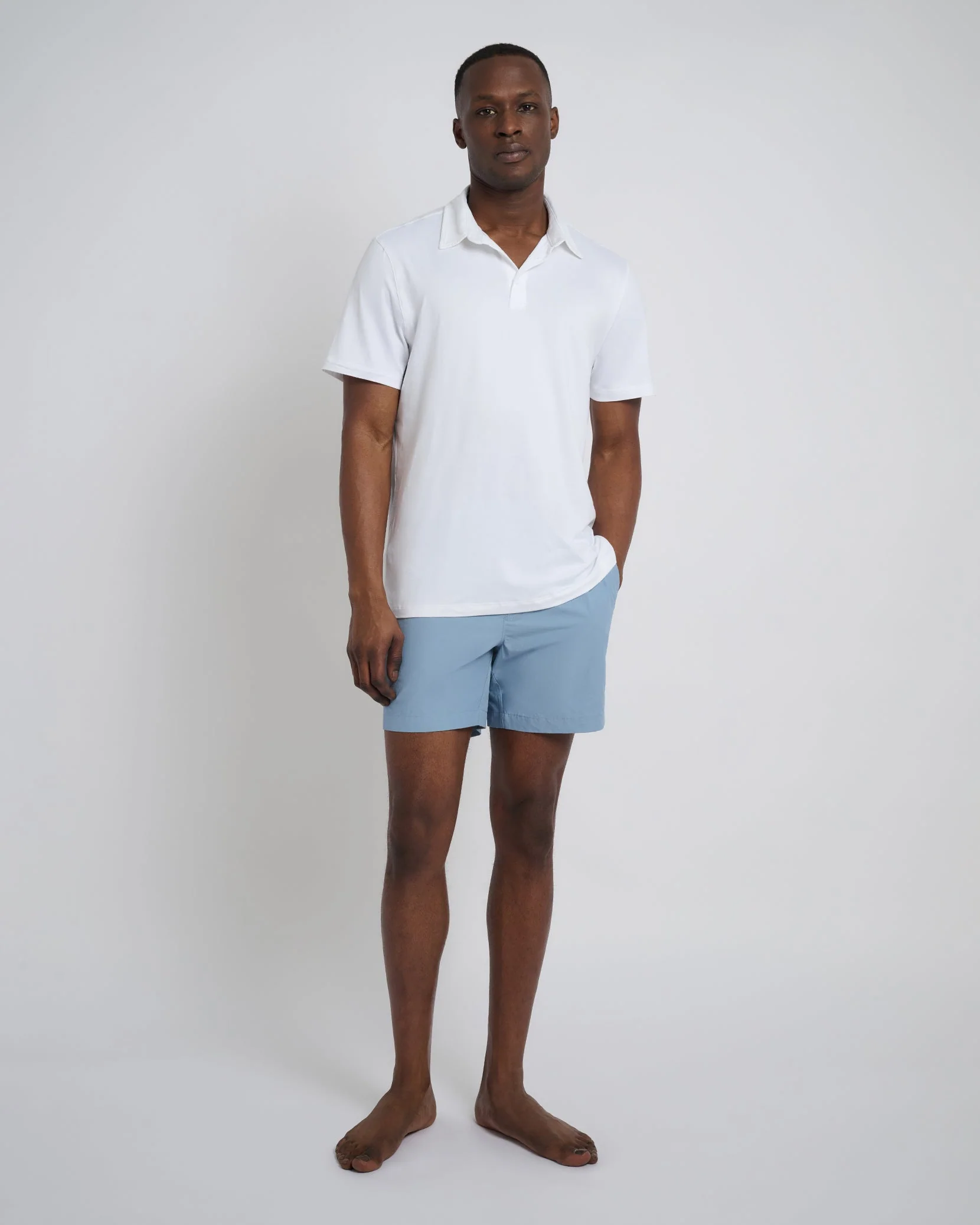 Mens | Calder 6E Swim Trunk | Baby Blue - Image 4