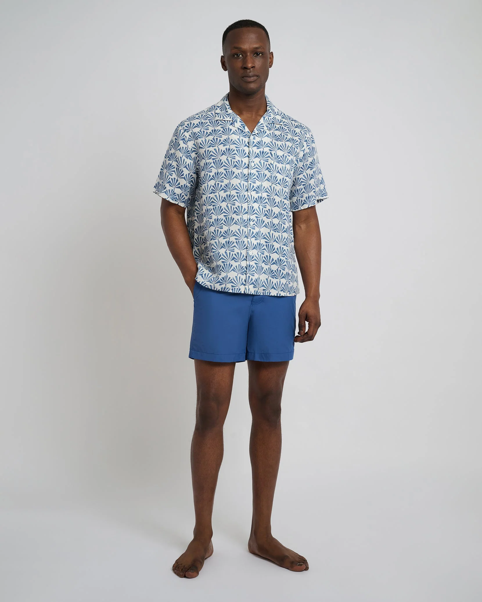 Mens | Calder Buckle 5" Swim Trunk | Pool Blue - Image 4