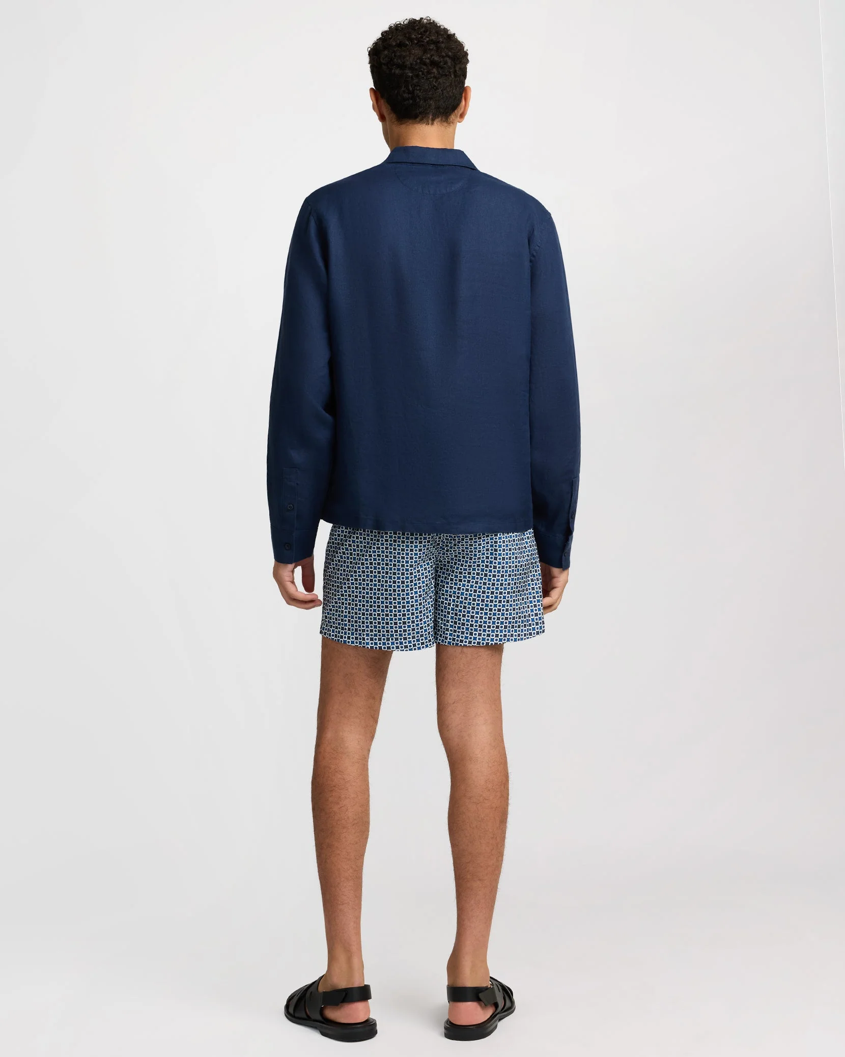 Mens | Calder Buckle 5" Swim Trunk - II | Deep Navy - Image 6