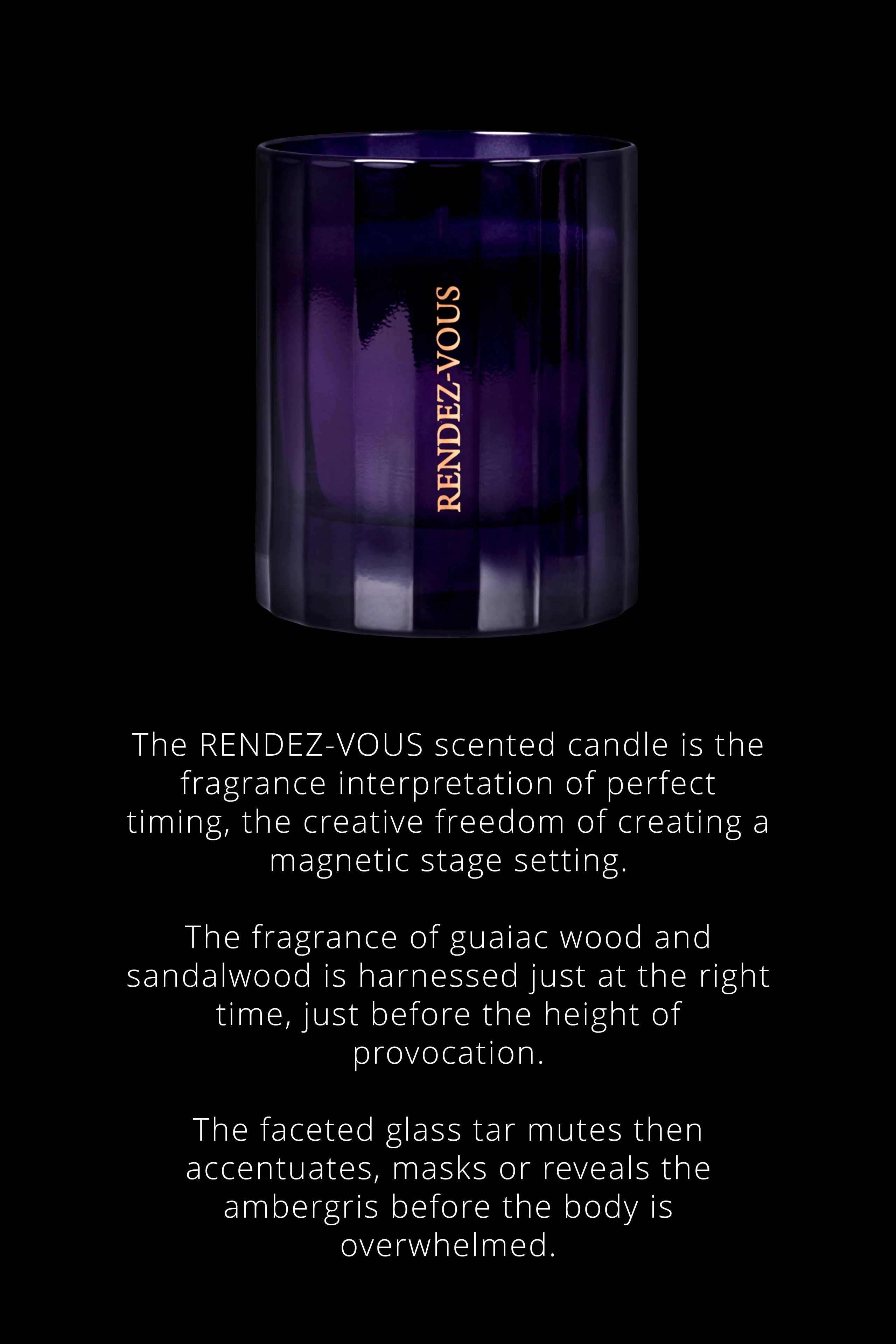 Candle Rendez-Vous - Musky notes | Black - Image 2