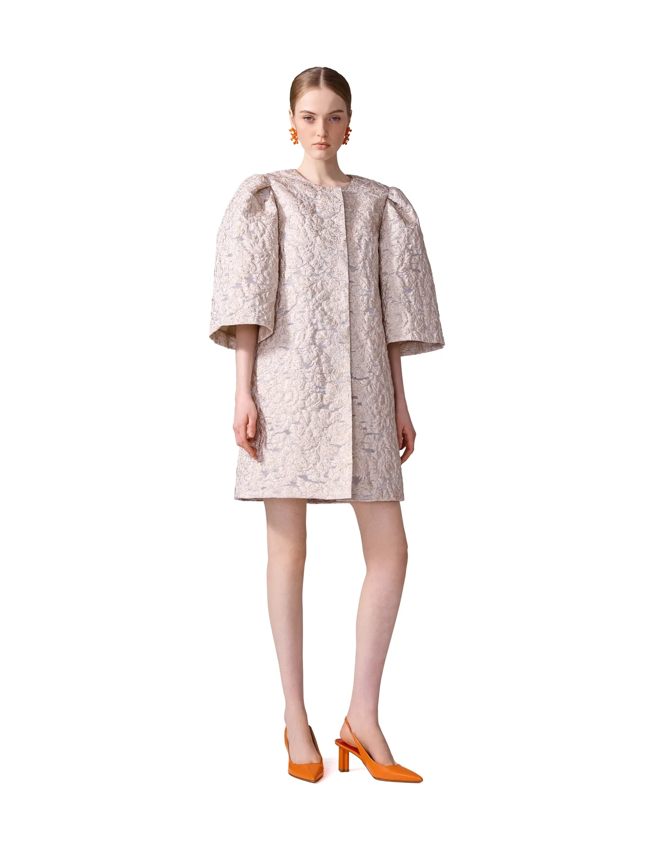 3/4 Sleeve Coat | Gold - Image 2