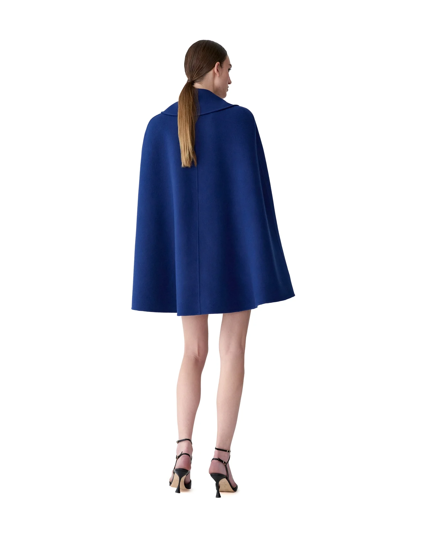 Double Breasted Cape | Dark Navy - Image 2
