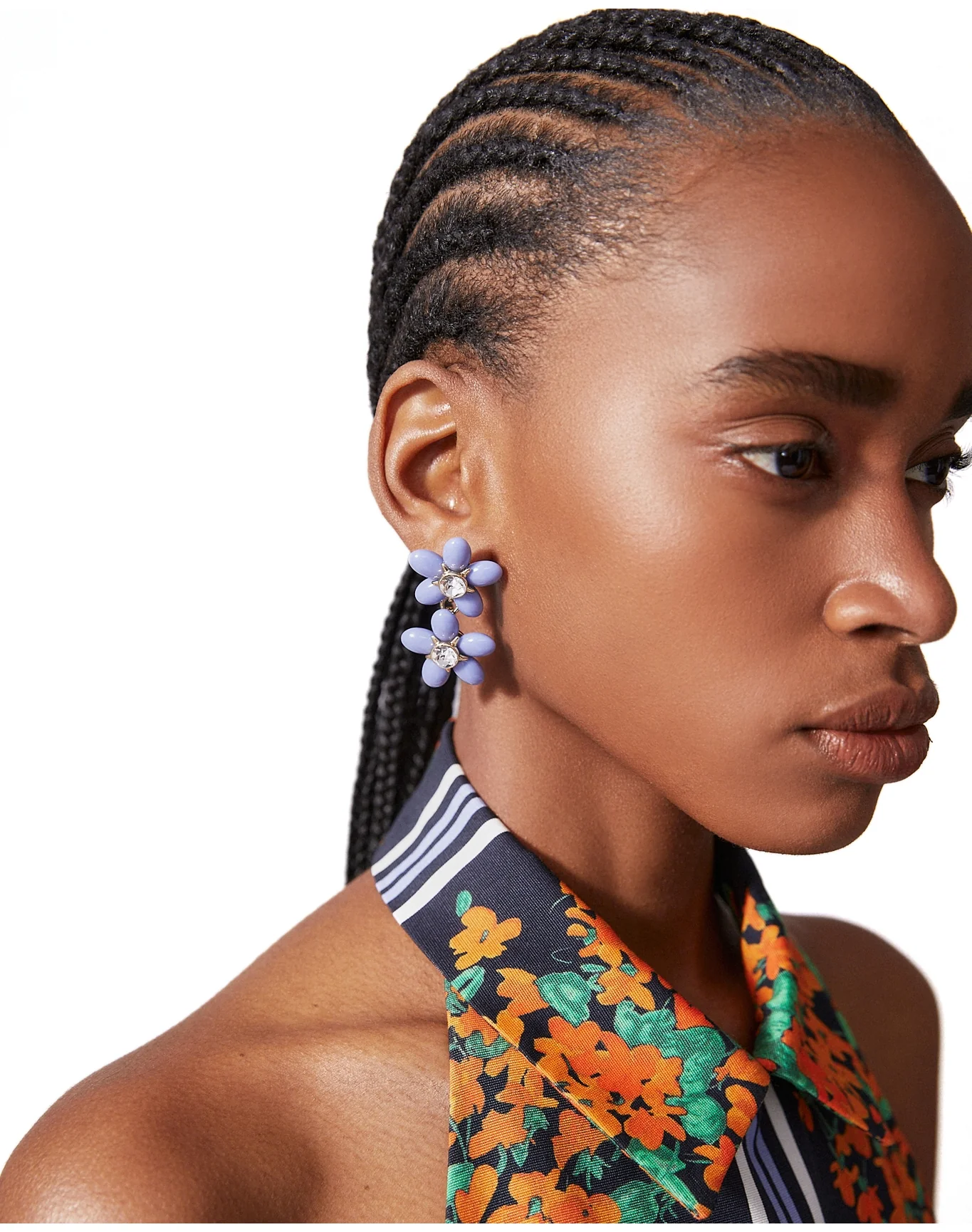 Double Flower Earring | Celeste - Image 3