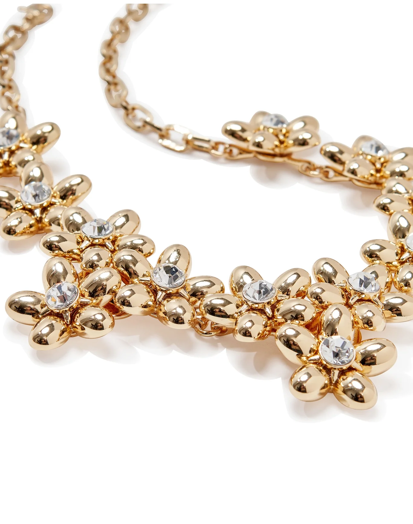 Flower Cluster Necklace | Gold - Image 3