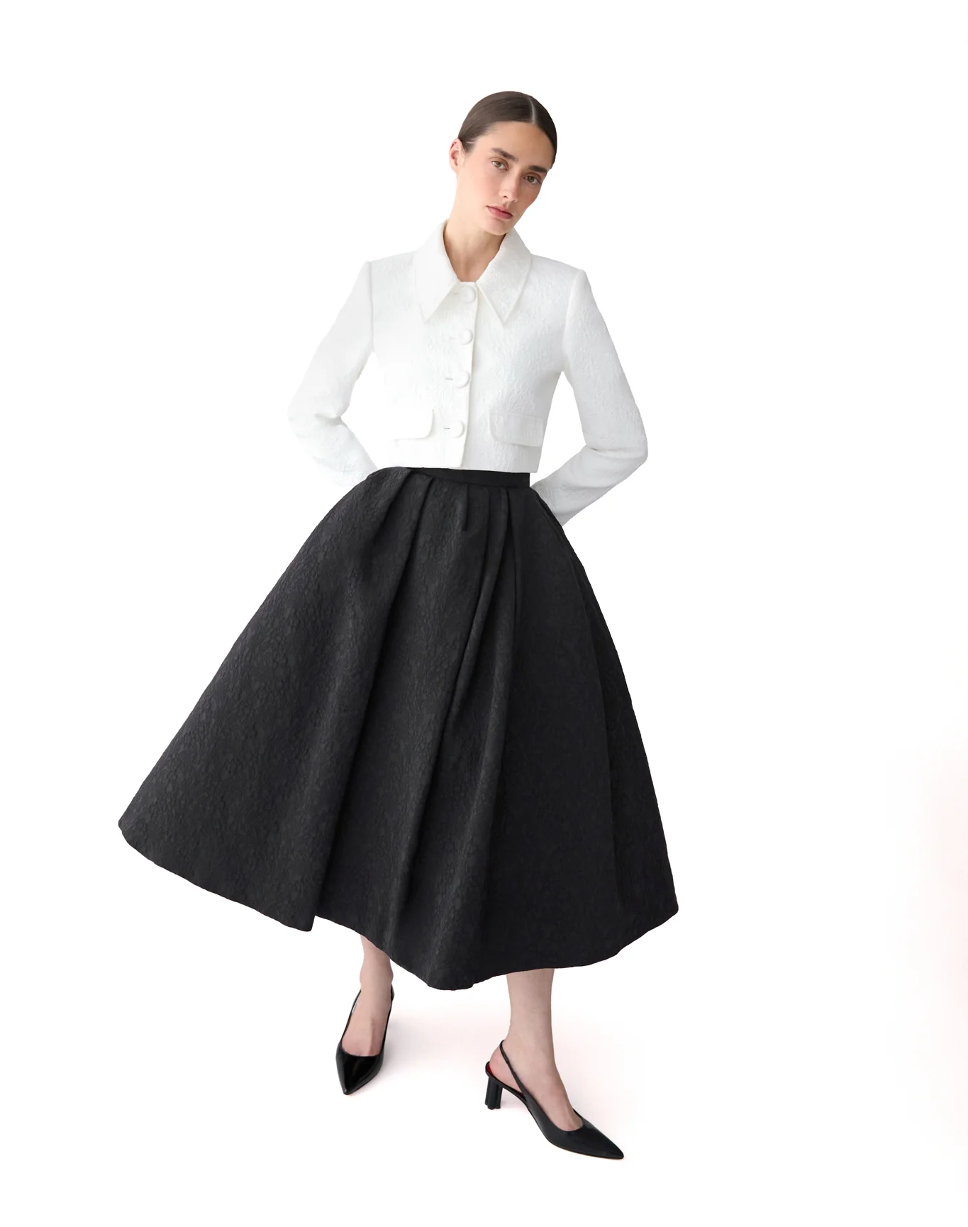 Full Midi Skirt | Black - Image 3