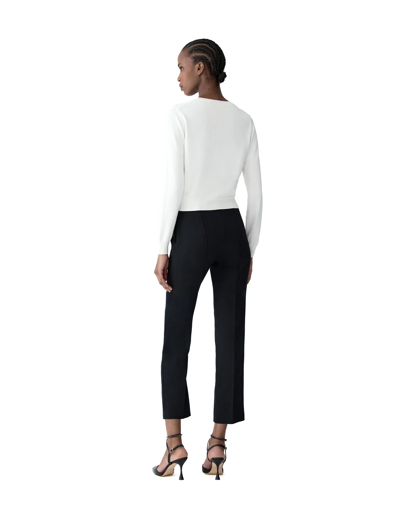 Long Sleeve Cardigan | White - Image 2