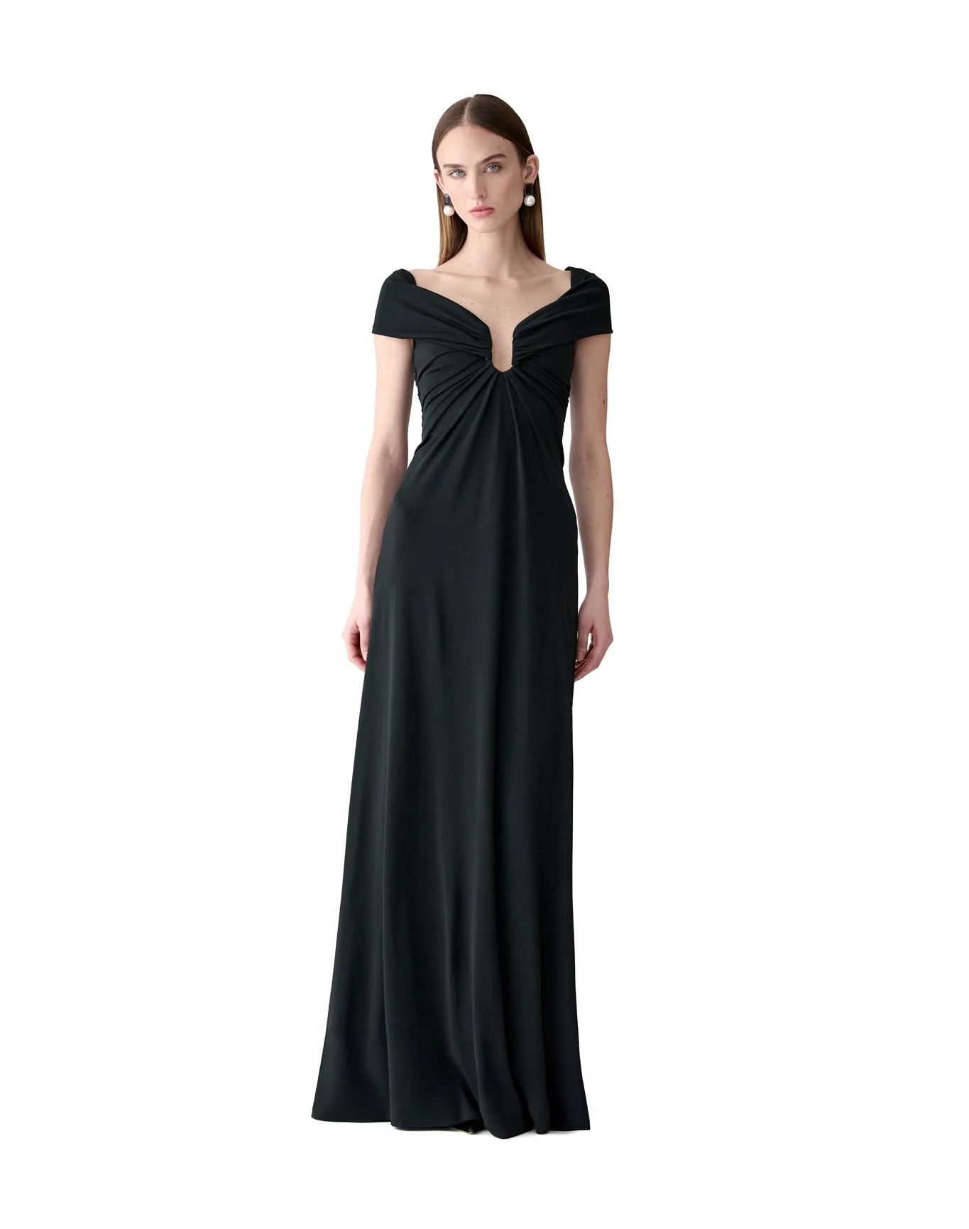 Off Shoulder Gown | Black - Image 2