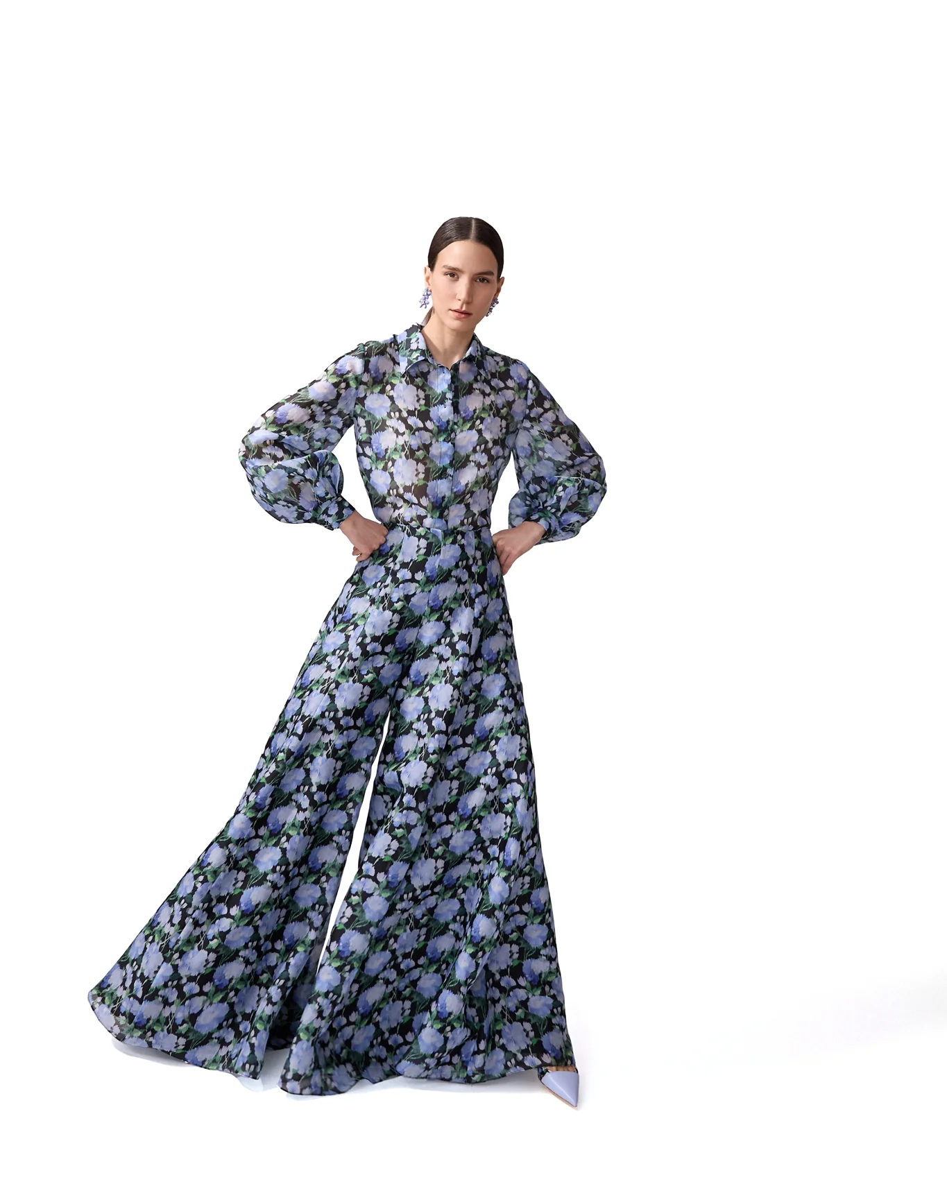 Palazzo Pant | Blue Multi - Image 3