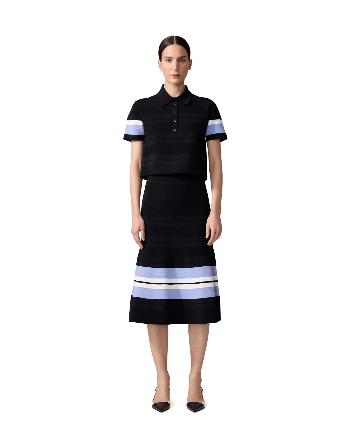 Short Sleeve Polo | Black Multi - Image 2