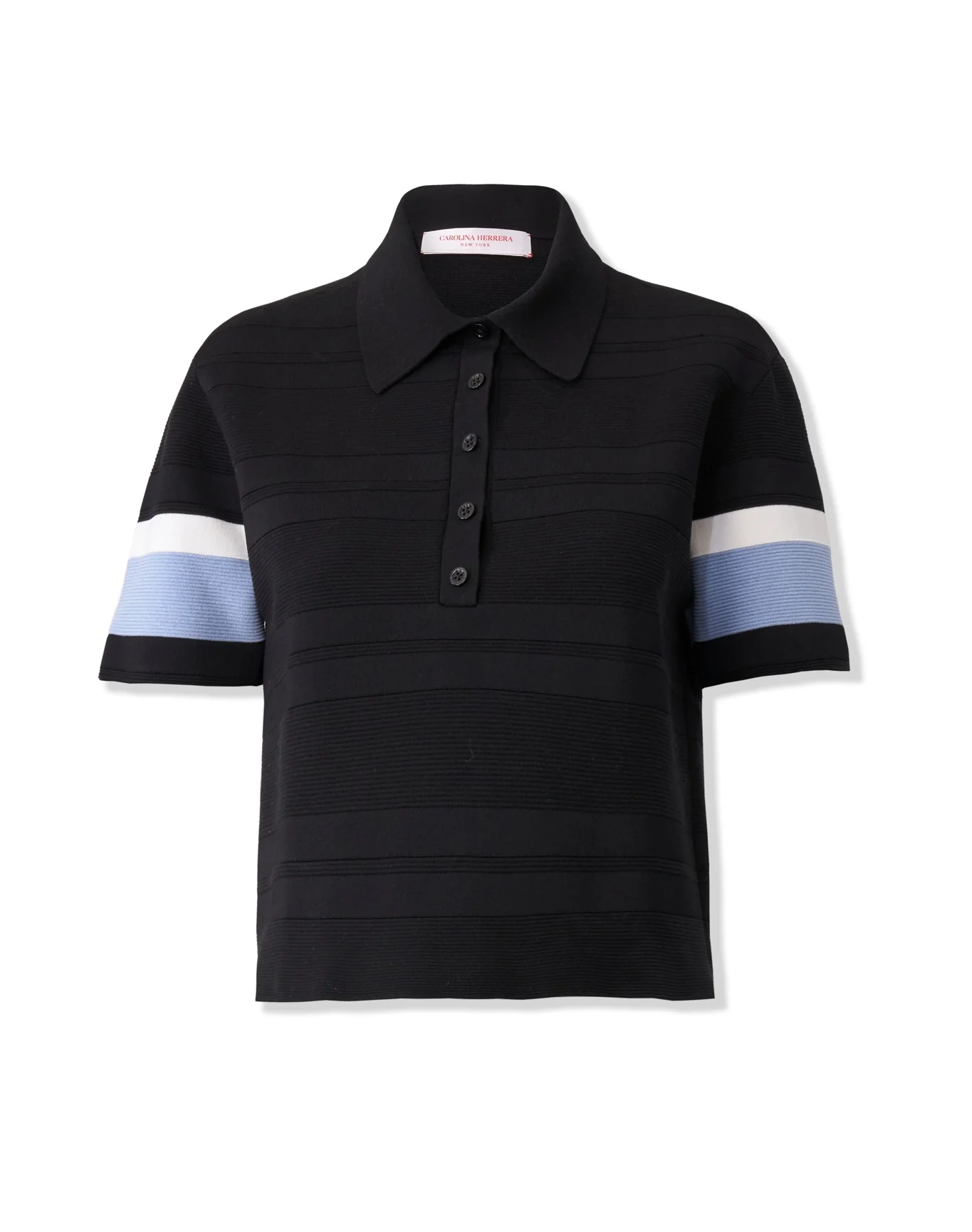 Short Sleeve Polo | Black Multi - Image 5