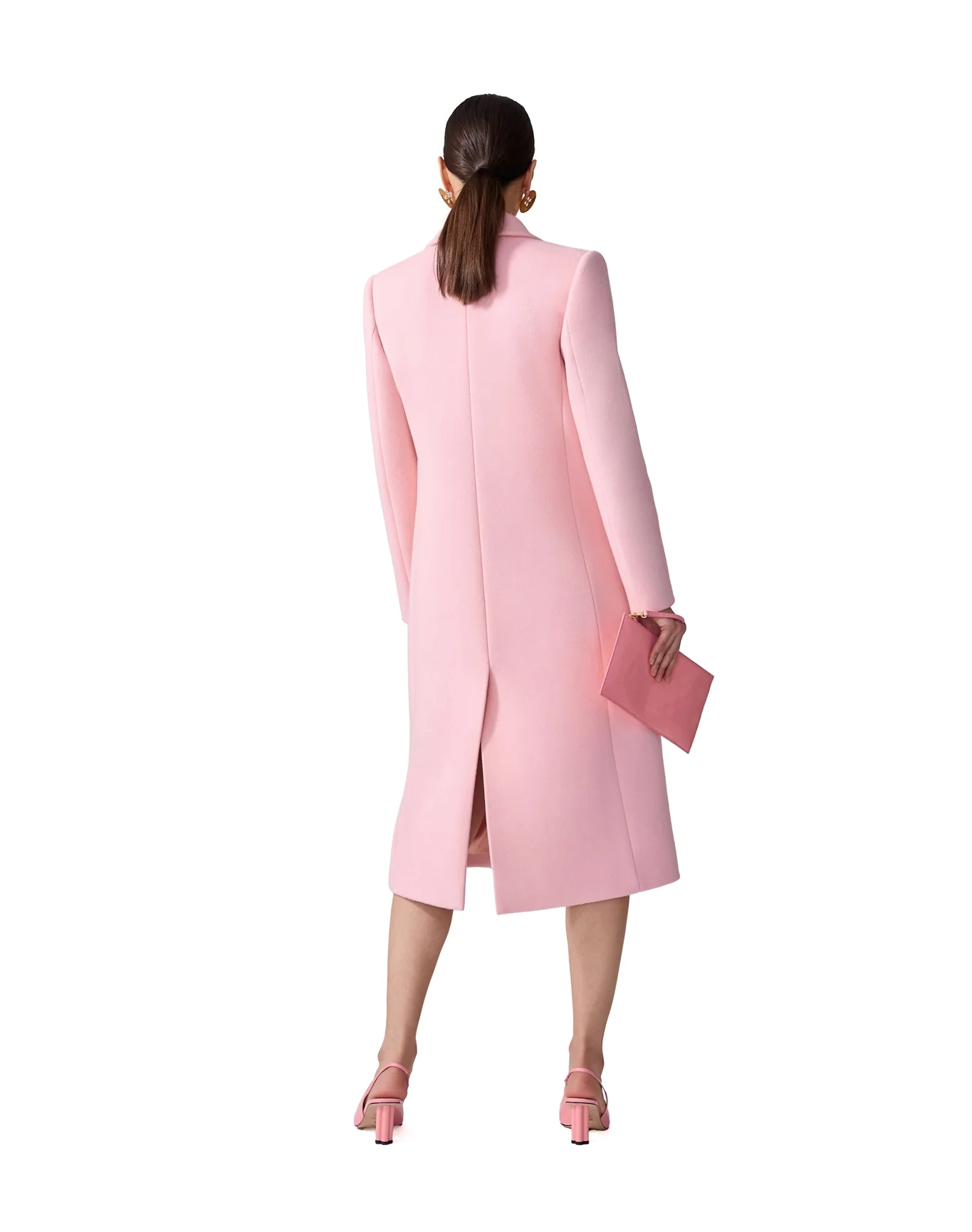 Single Breasted Coat | Blossom Pink - Image 3