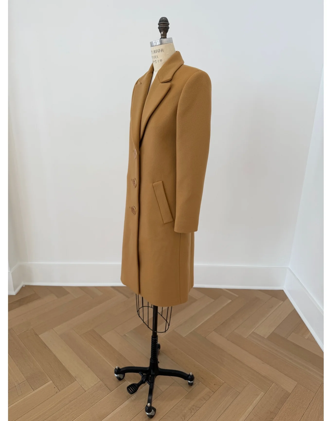 Single Breasted Coat | Tan - Image 2