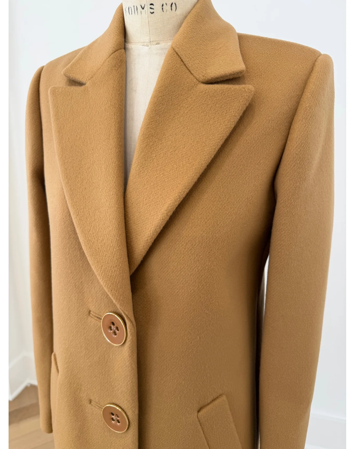 Single Breasted Coat | Tan - Image 4