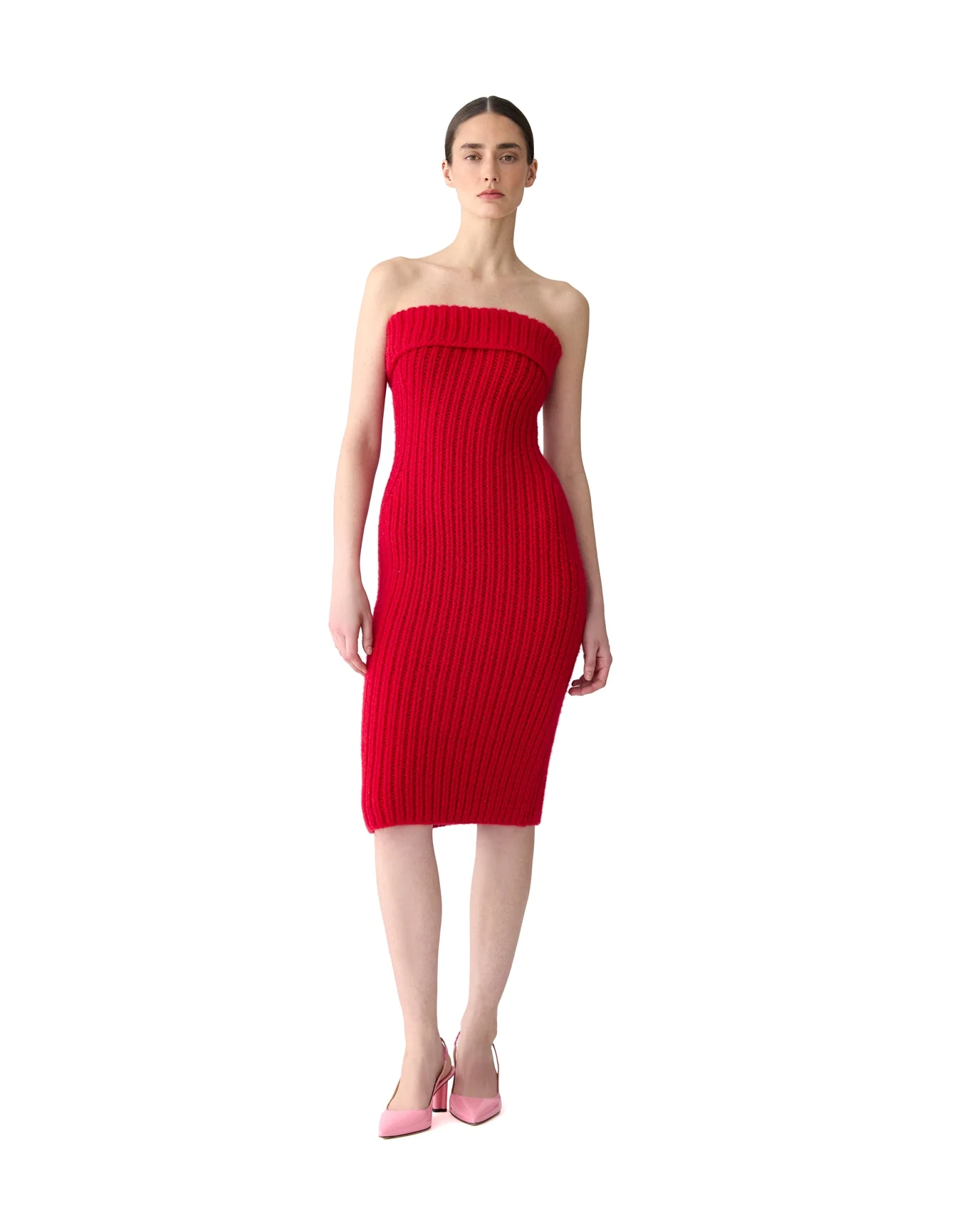 Strapless Mini Dress | Scarlet - Image 2
