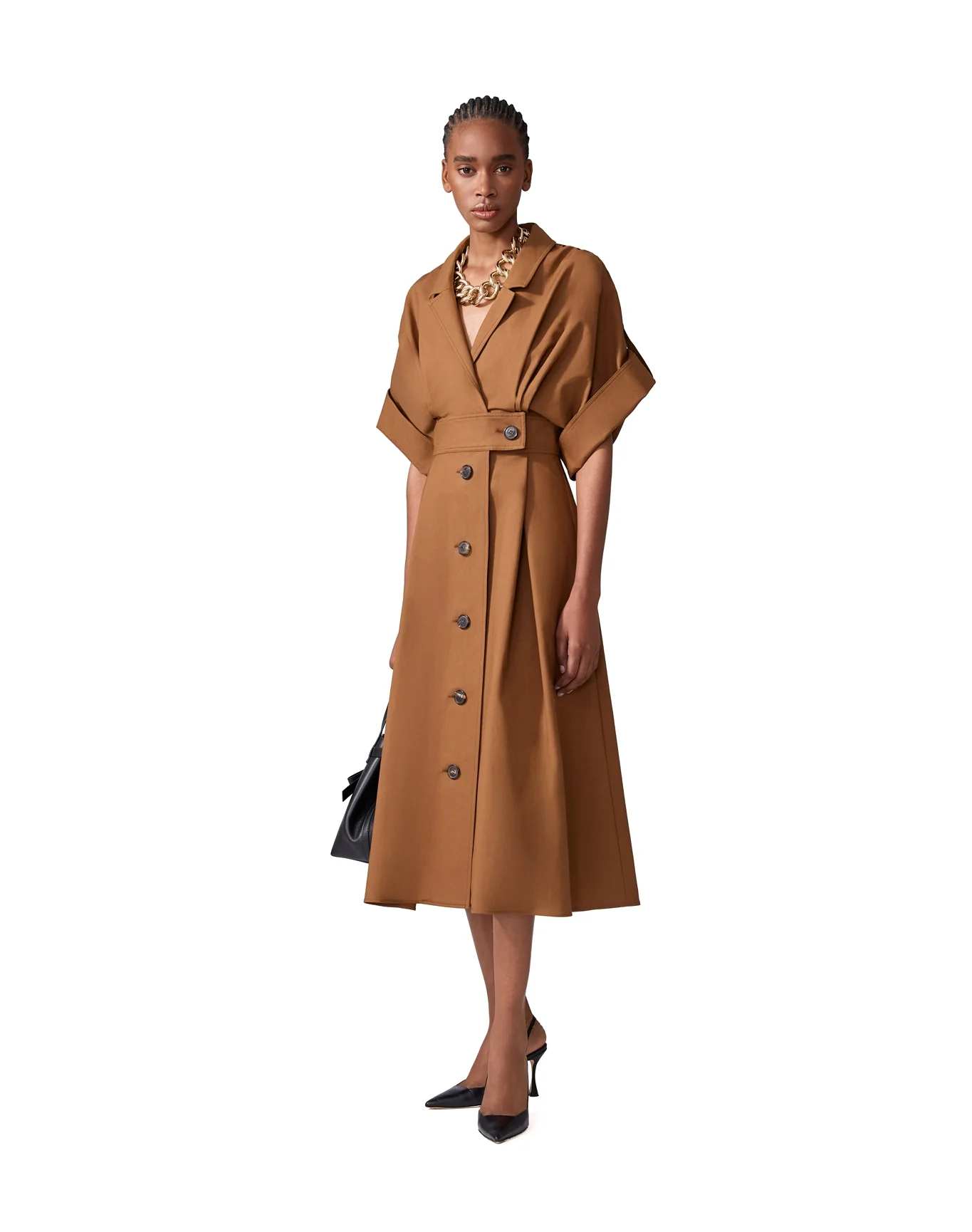Wide Sleeve Shirt Dress | Nutmeg - Image 2