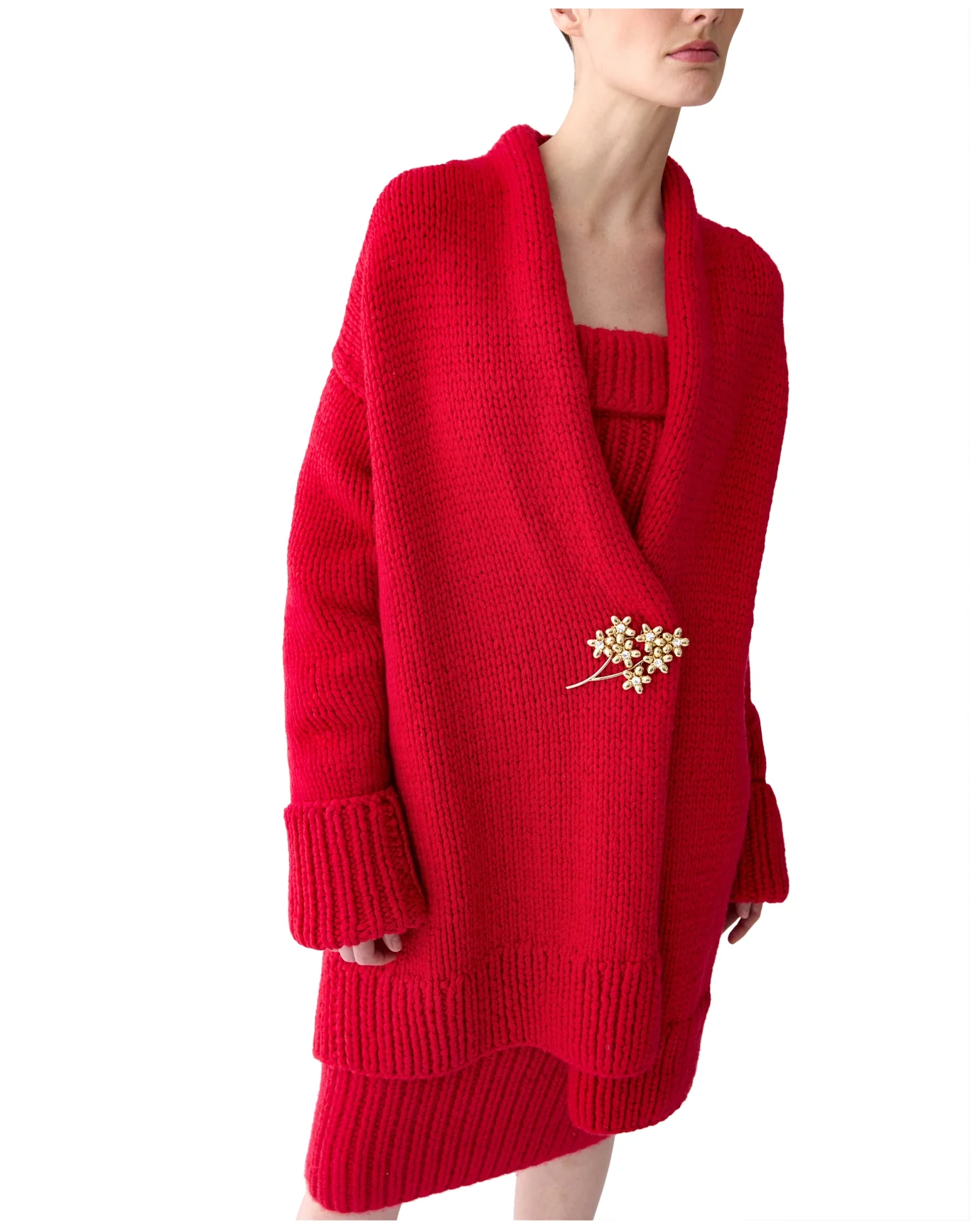 Shawl Coat | Scarlet - Image 5