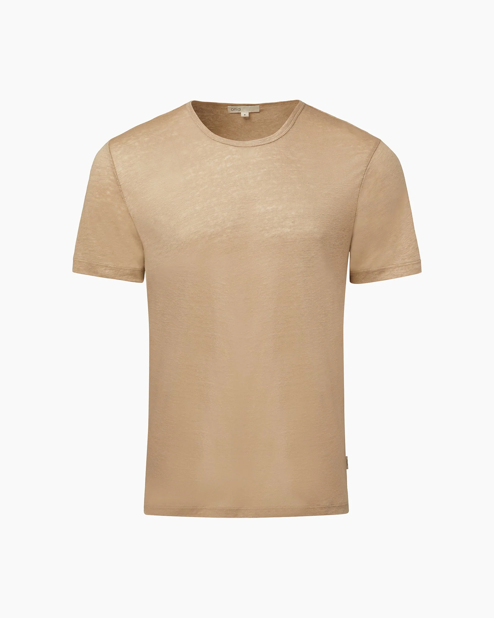 Mens | Chad Linen Tee | Tan - Image 2