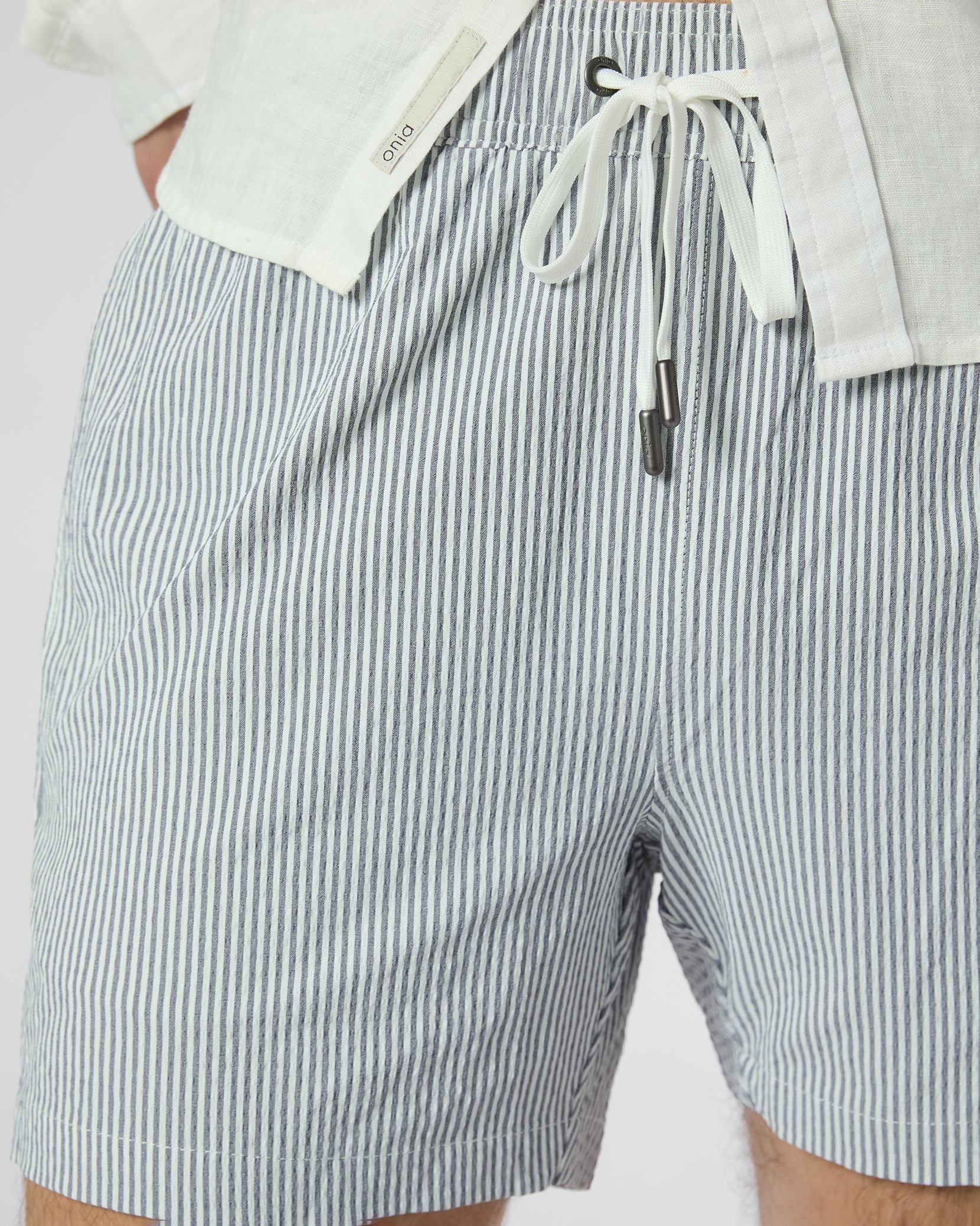 Mens | Charles 5" Swim Trunk - II | Deep Navy/White - Image 5