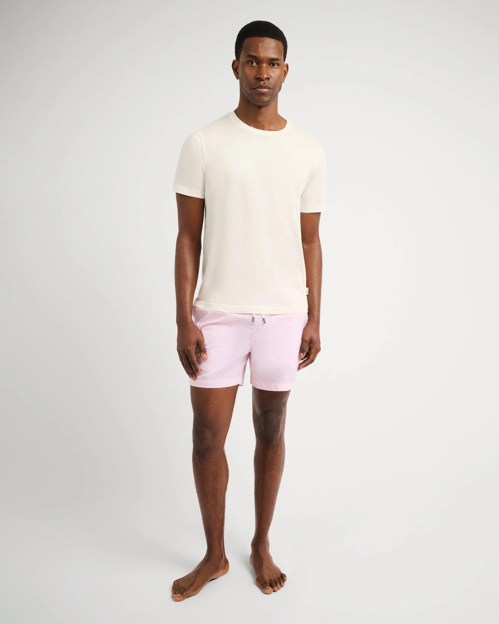 Mens | Charles 5" Swim Trunk | Powder Pink - Image 5