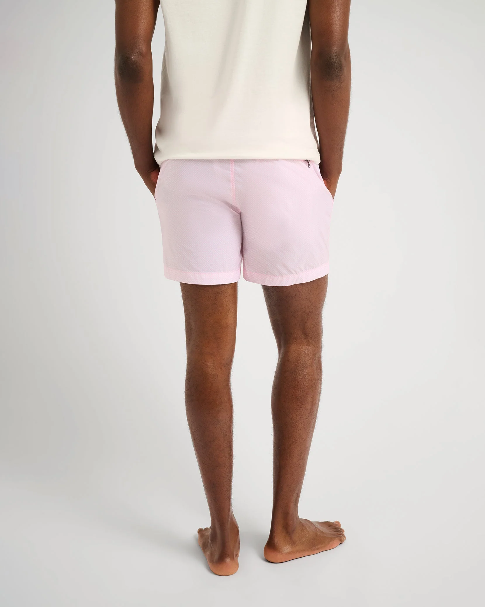 Mens | Charles 5" Swim Trunk | Powder Pink - Image 6
