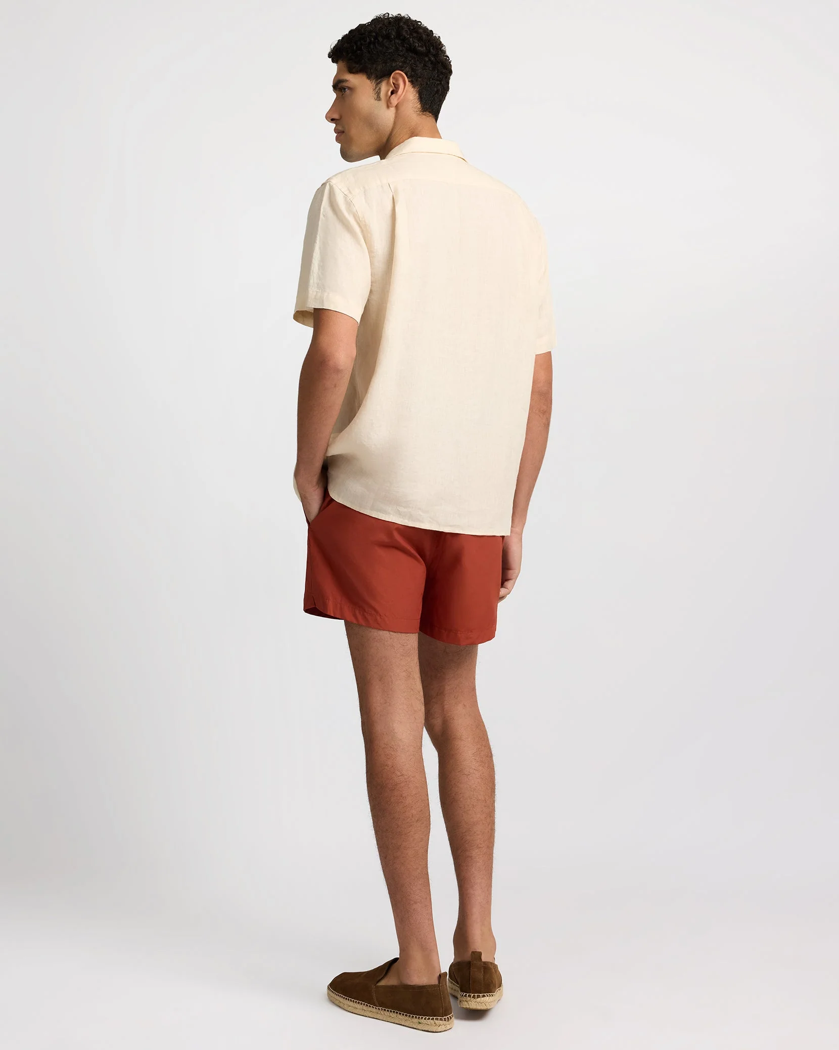 Mens | Charles 4" Swim Trunk | Picante - Image 5